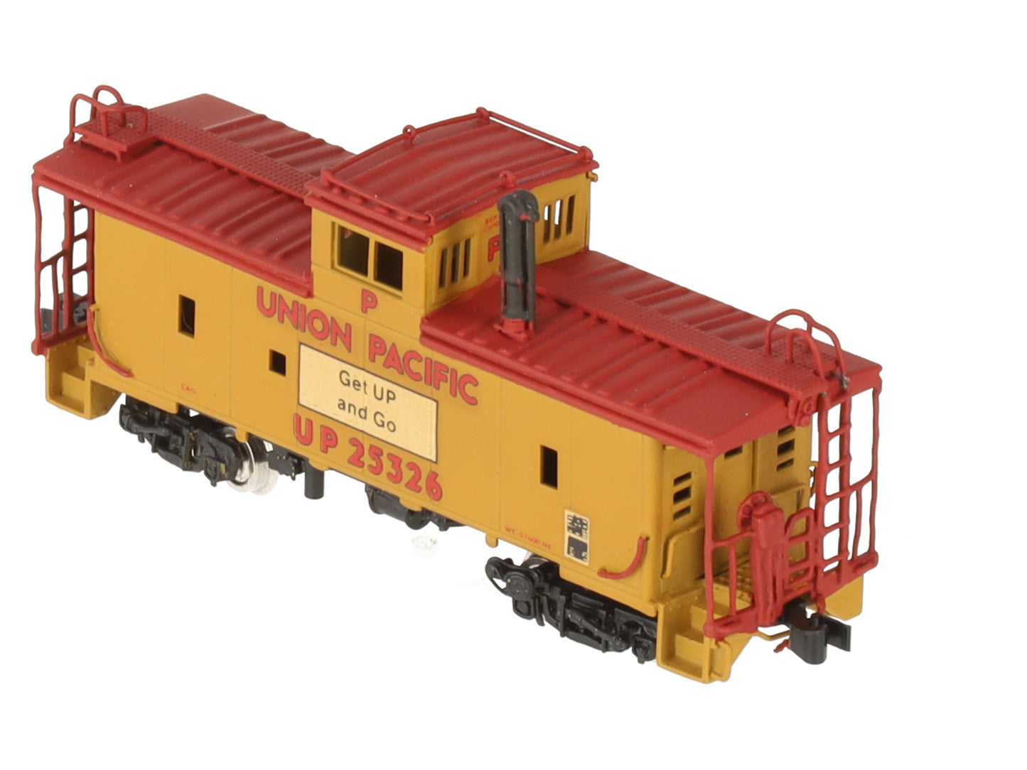 Hallmark Models N Scale BRASS Union Pacific Riveted Steel Caboose EX/Box