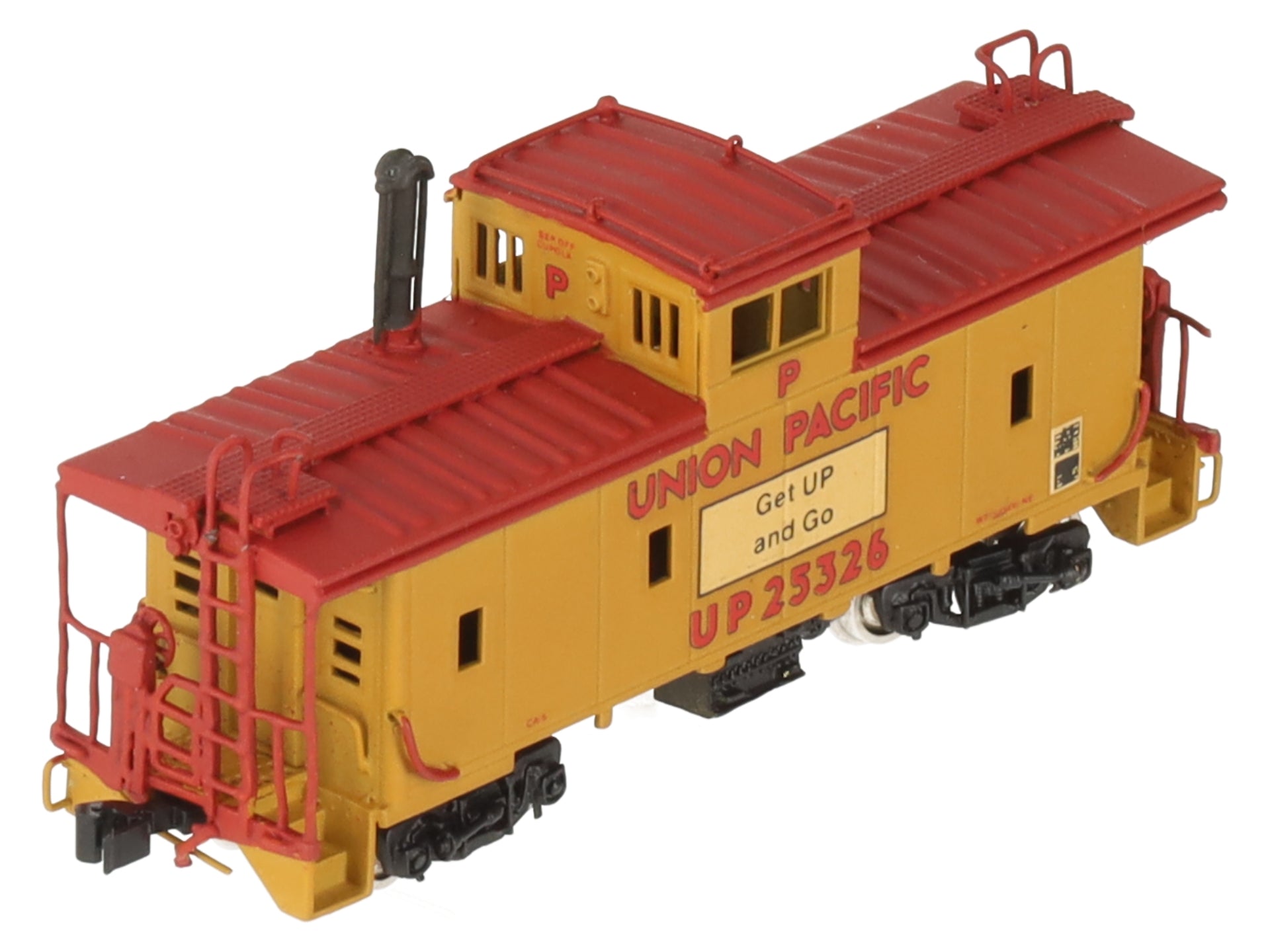 Hallmark Models N Scale BRASS Union Pacific Riveted Steel Caboose EX/Box