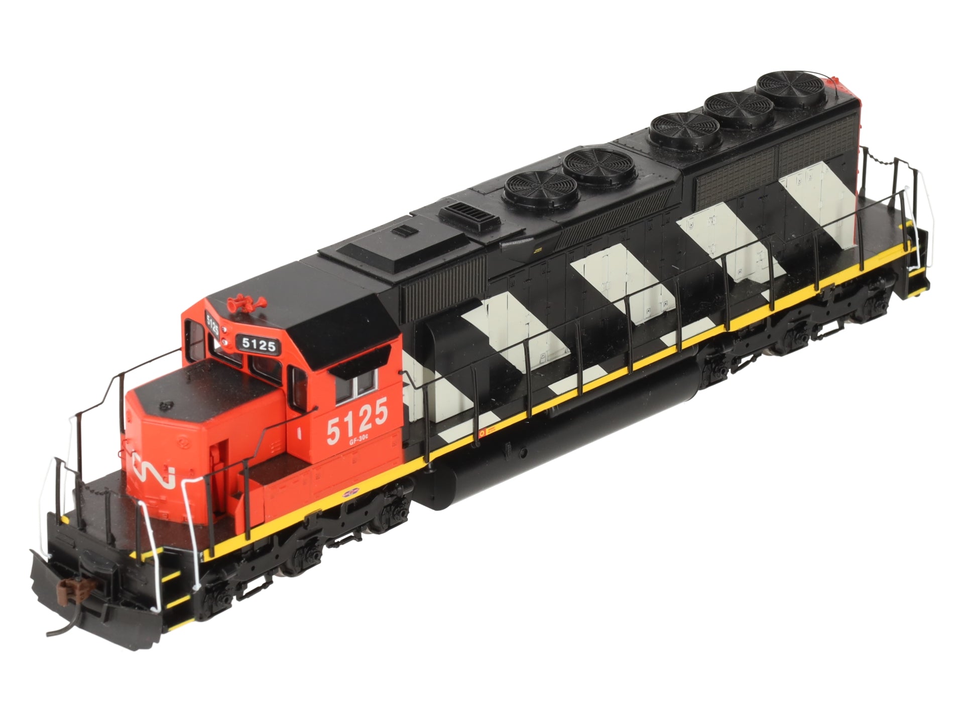 Athearn 93548 HO Scale Canadian National Zebra SD40 Diesel Locomotive #5125 EX/Box
