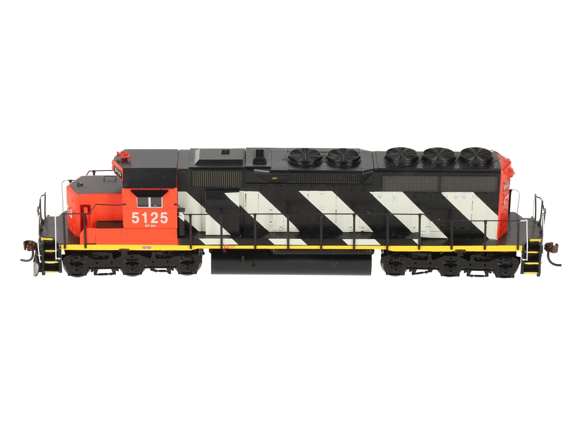 Athearn 93548 HO Scale Canadian National Zebra SD40 Diesel Locomotive #5125 EX/Box