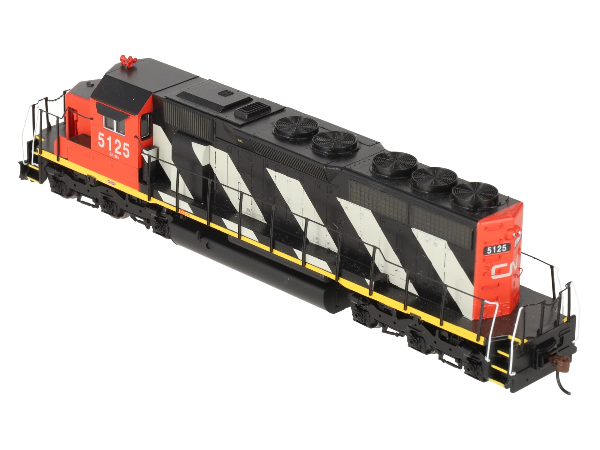 Athearn 93548 HO Scale Canadian National Zebra SD40 Diesel Locomotive #5125 EX/Box