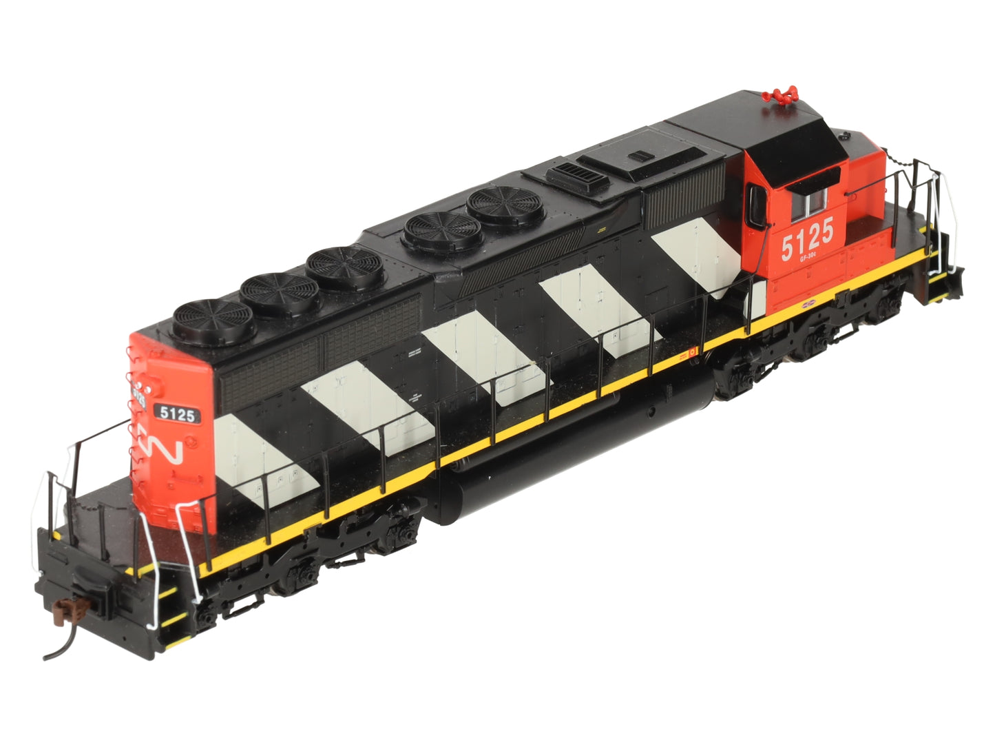 Athearn 93548 HO Scale Canadian National Zebra SD40 Diesel Locomotive #5125 EX/Box