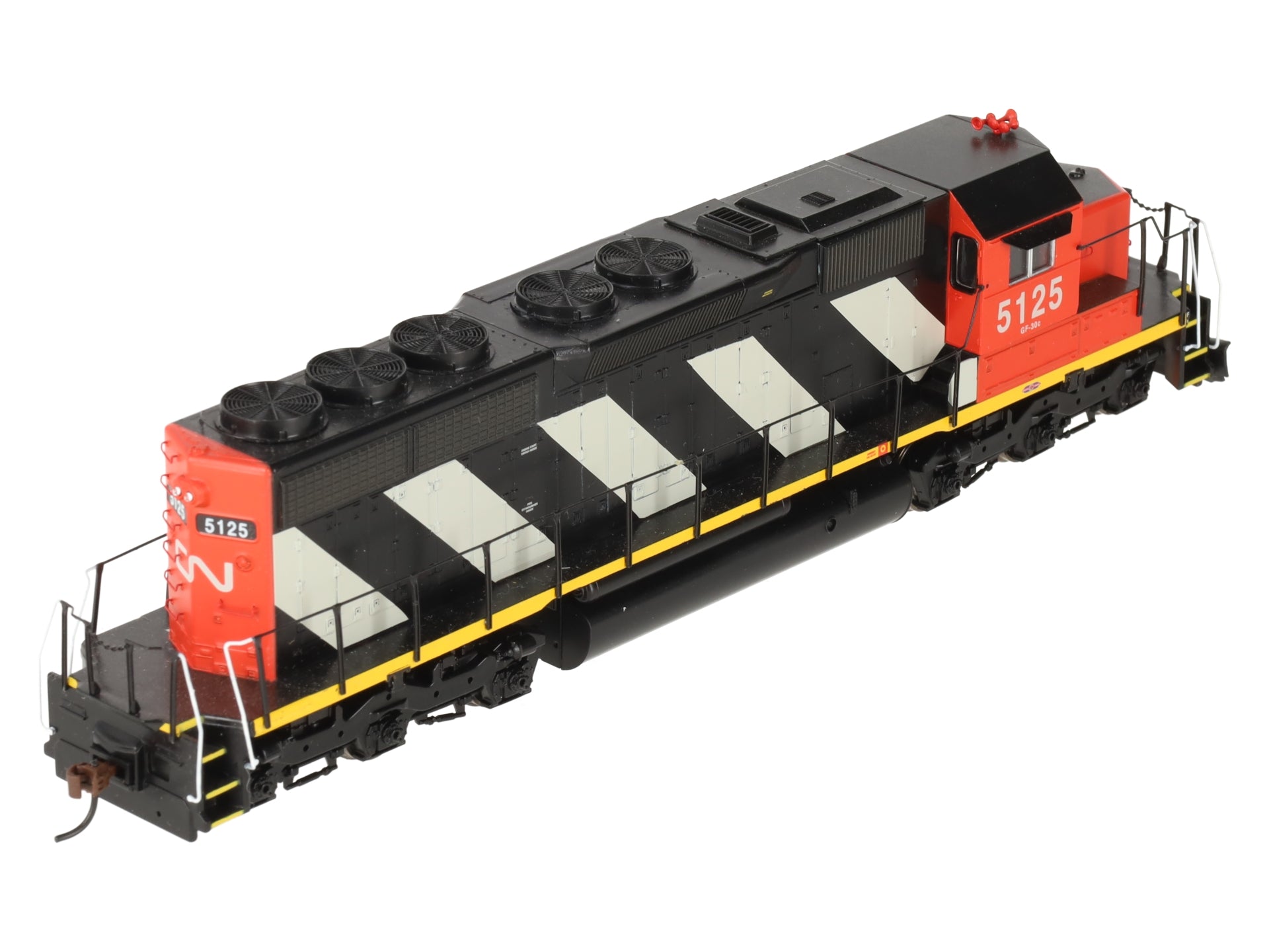Athearn 93548 HO Scale Canadian National Zebra SD40 Diesel Locomotive #5125 EX/Box