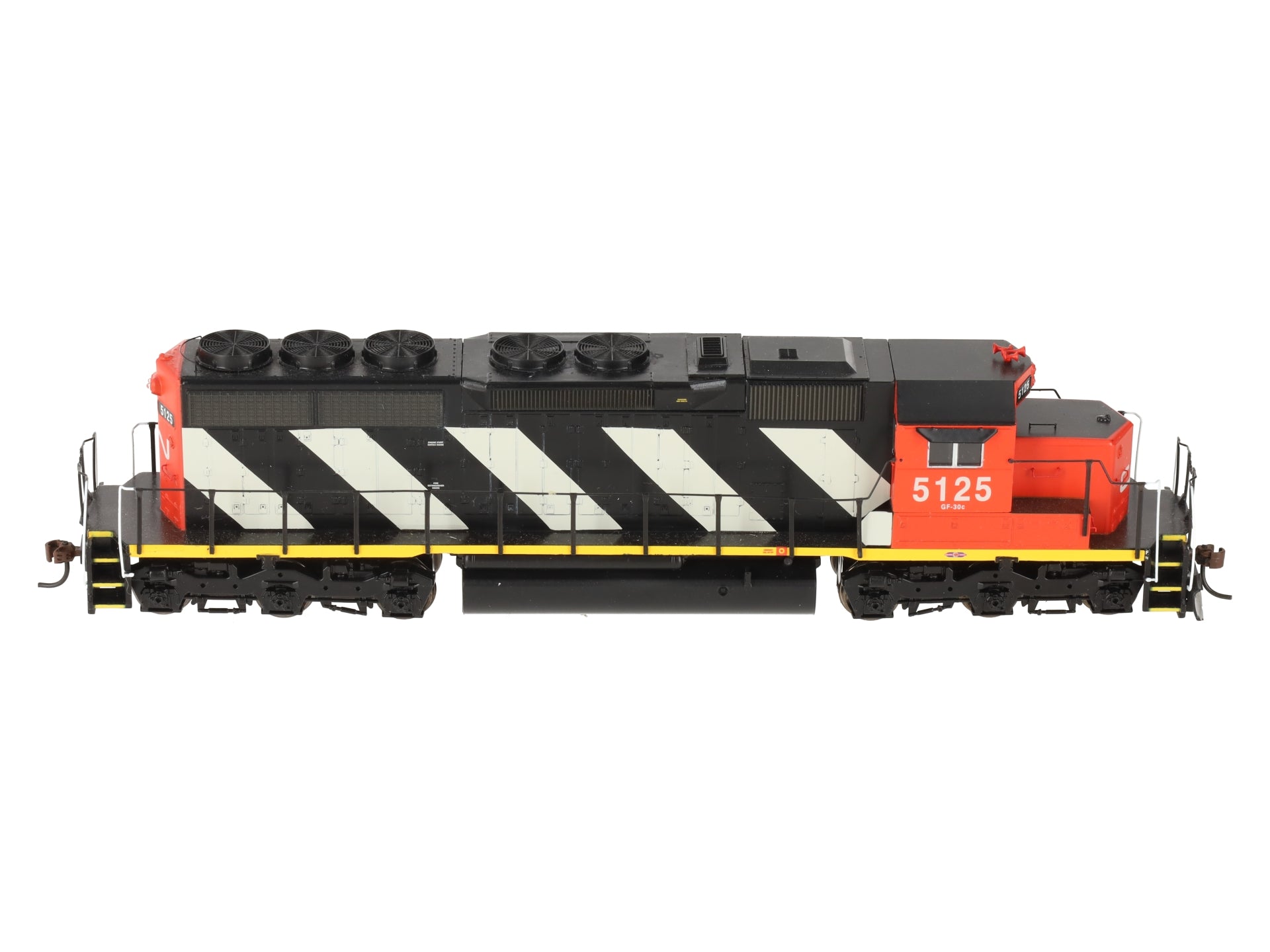Athearn 93548 HO Scale Canadian National Zebra SD40 Diesel Locomotive #5125 EX/Box