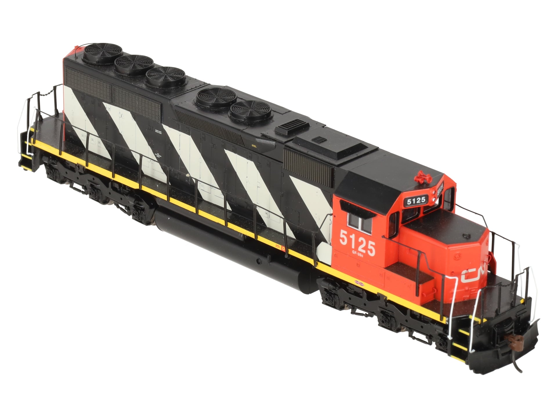 Athearn 93548 HO Scale Canadian National Zebra SD40 Diesel Locomotive #5125 EX/Box
