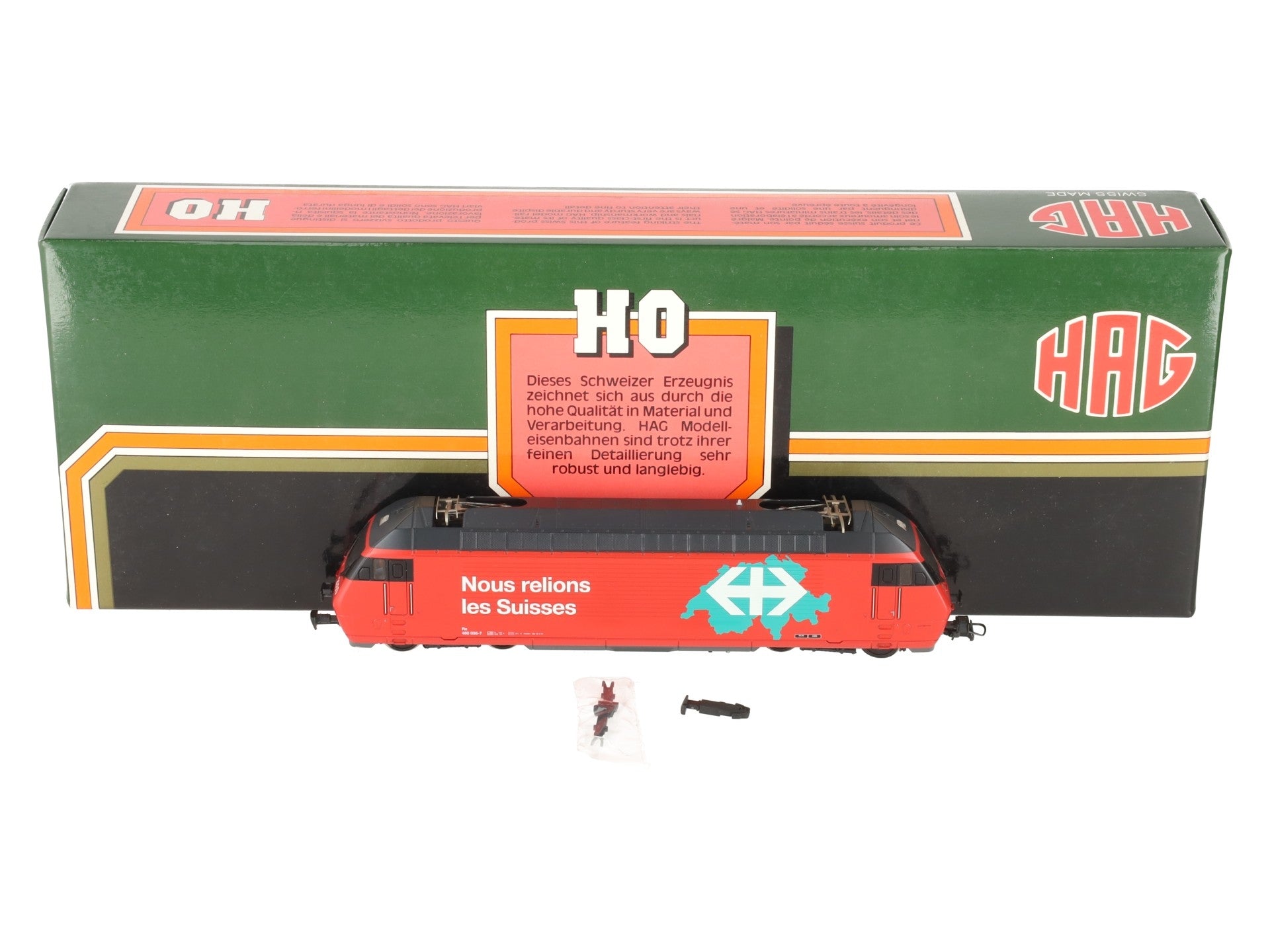 HAG 281 SBB Wir Verbinden f/i Re 4/4 Electric Locomotive #460 035-7 EX/Box