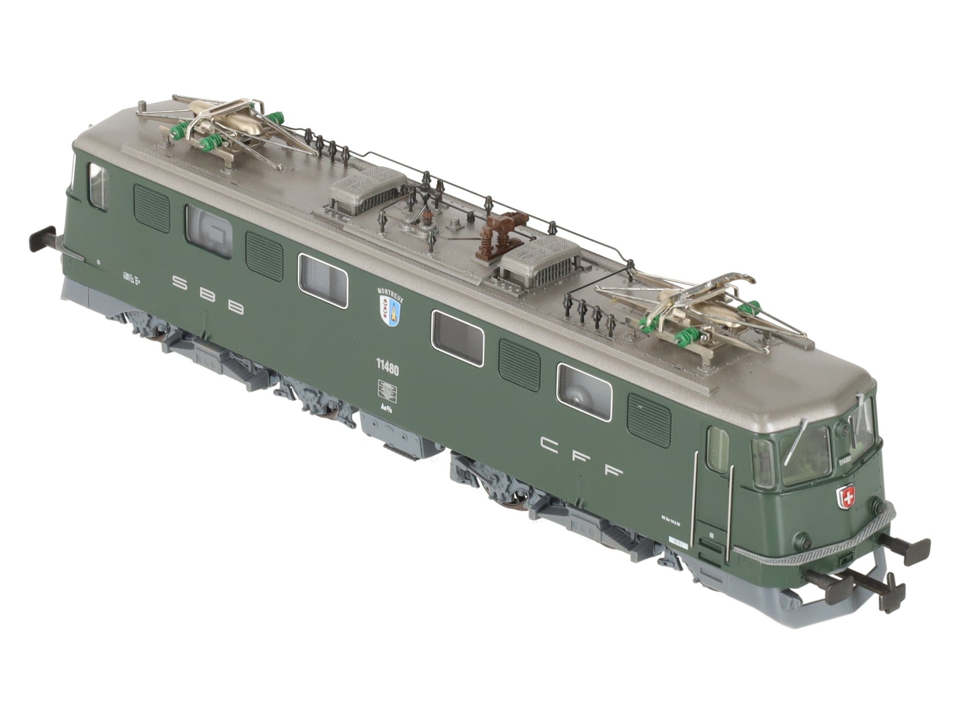 HAG 123 HO SBB Ae 6/6 Stadtelok grun Electric Locomotive #11480 EX/Box