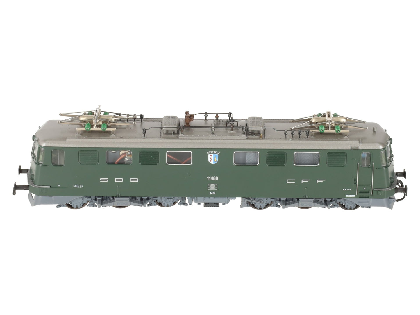 HAG 123 HO SBB Ae 6/6 Stadtelok grun Electric Locomotive #11480 EX/Box