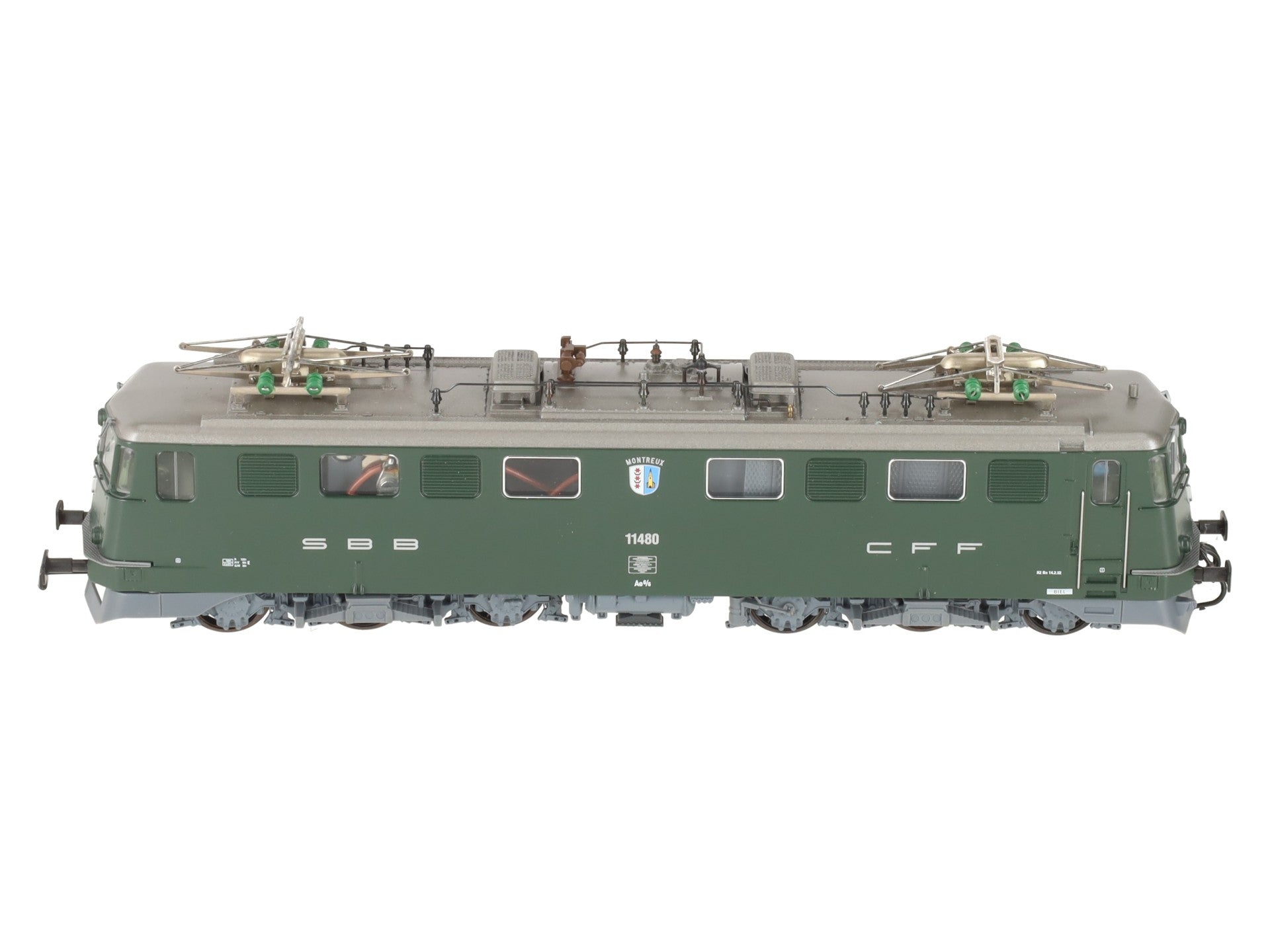 HAG 123 HO SBB Ae 6/6 Stadtelok grun Electric Locomotive #11480 EX/Box