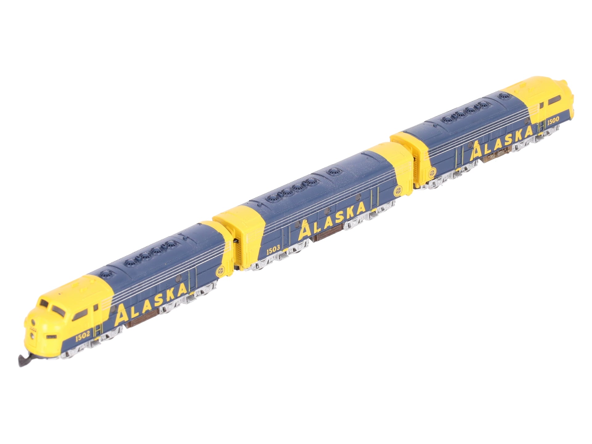 Marklin 8819 Z Scale Alaska Railroad EMD F7 ABA Diesel Locomotive Set EX/Box