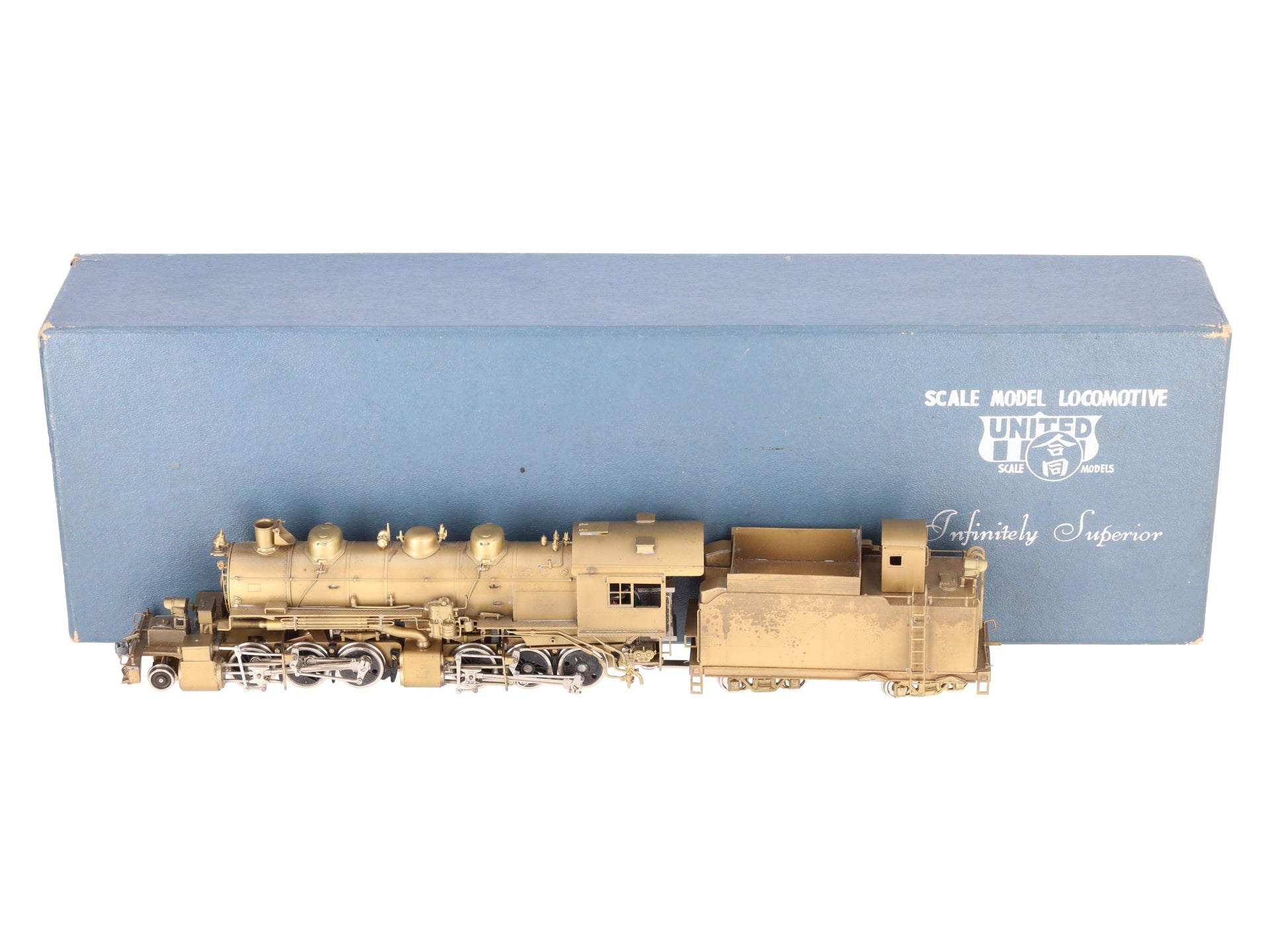 Pacific Fast Mail United BRASS HO Scale Denver & Salt Lake 2-6-6-0 Steam Loco EX/Box