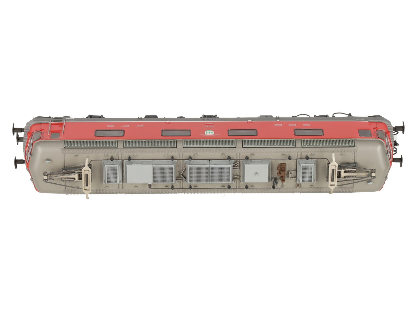 HAG 208 HO Scale SBB Re 6/6 rot Electric Locomotive #11637 EX/Box