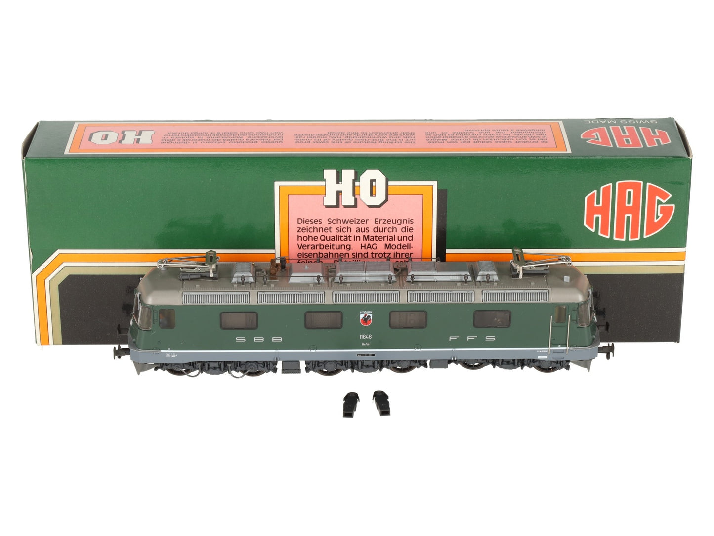 HAG 206 HO Scale SBB Re 6/6 Electric Locomotive #11646 EX/Box