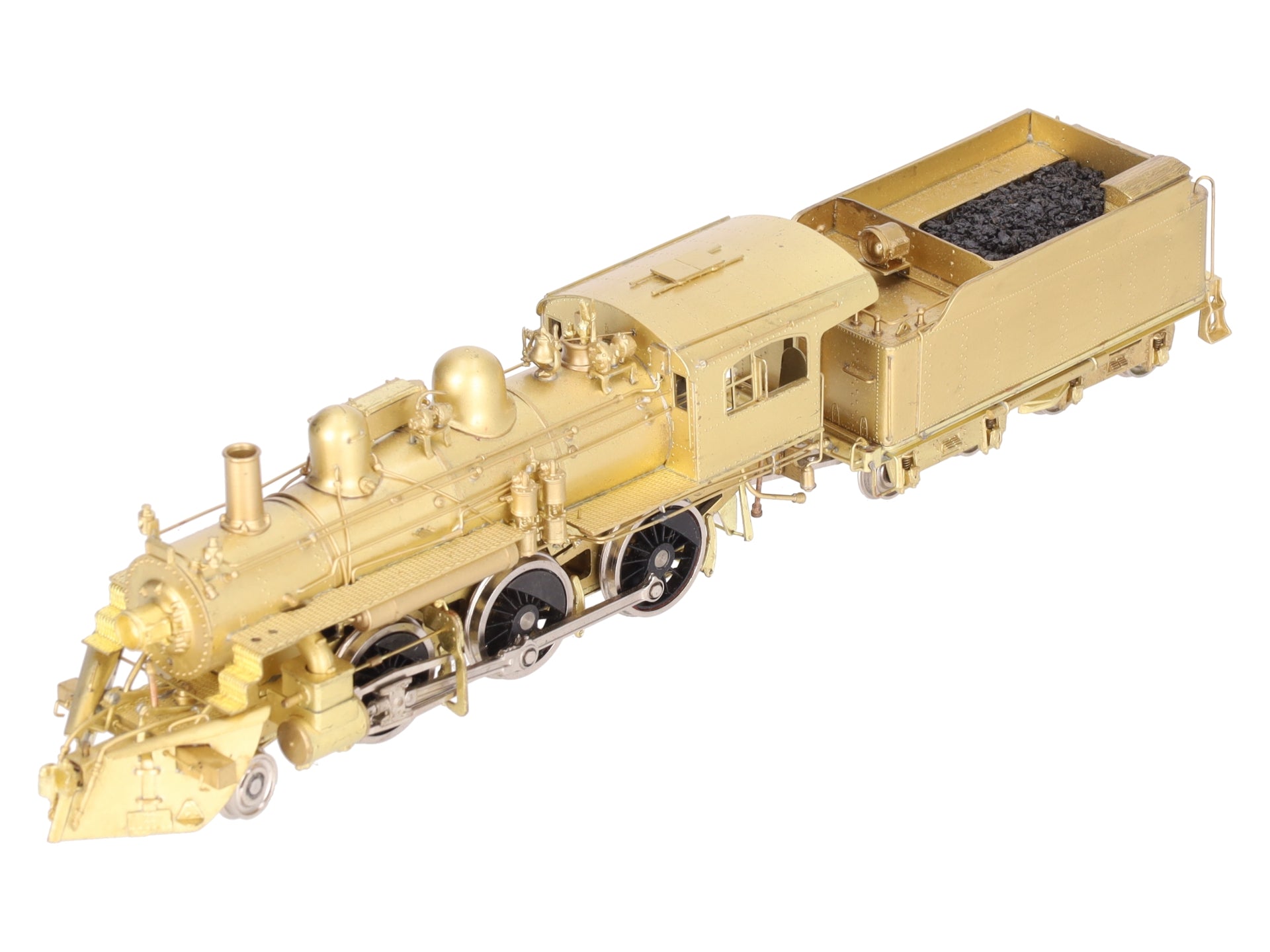 Pacific Fast Mail HO BRASS B&M B-15 2-6-0 Steam Locomotive & Tender -Unpainted EX/Box