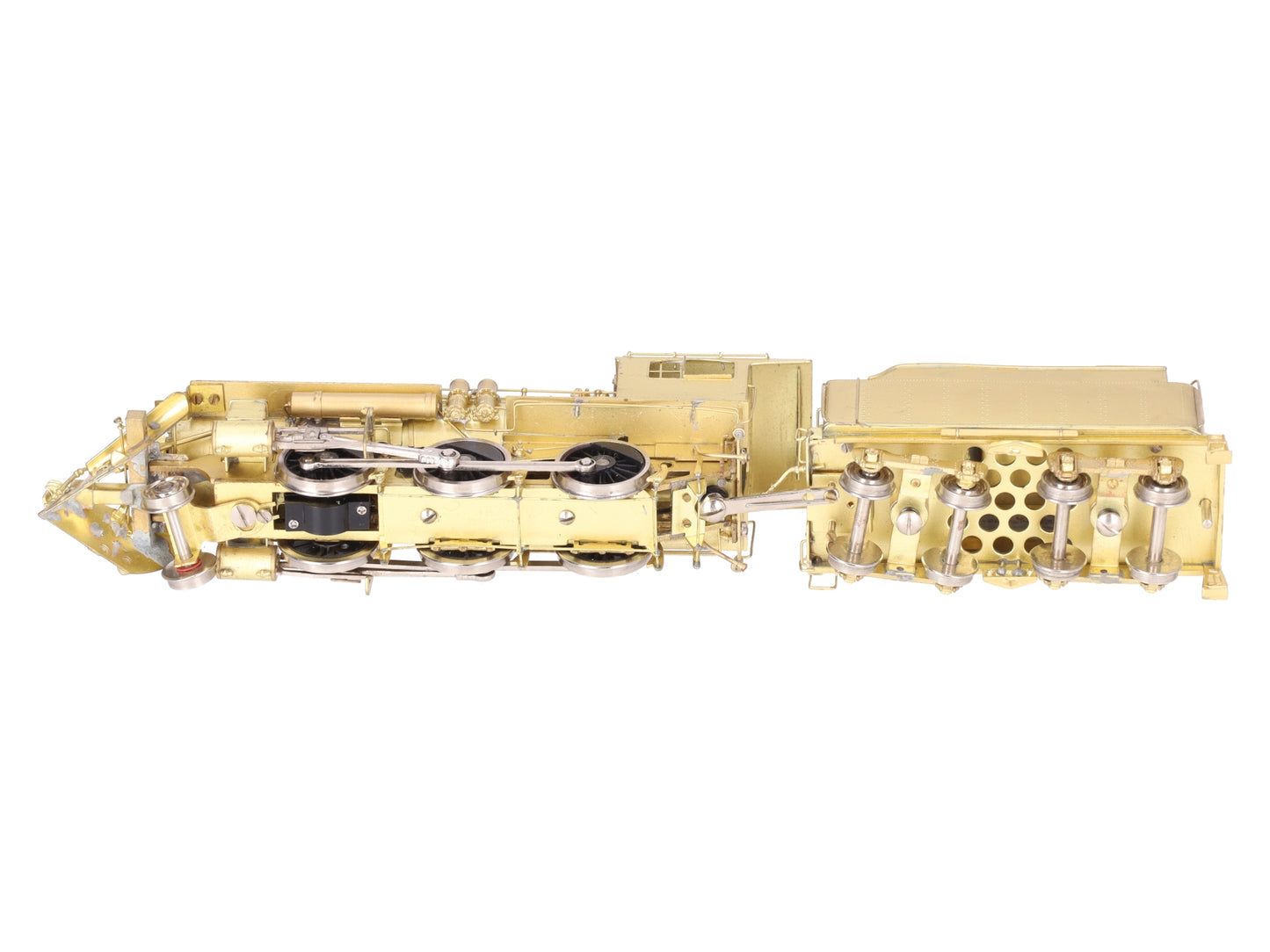 Pacific Fast Mail HO BRASS B&M B-15 2-6-0 Steam Locomotive & Tender -Unpainted EX/Box