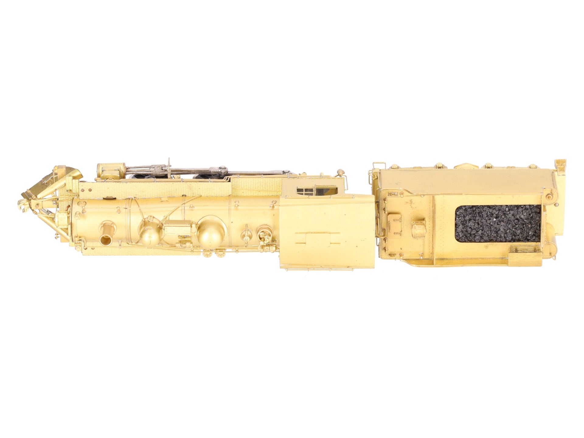 Pacific Fast Mail HO BRASS B&M B-15 2-6-0 Steam Locomotive & Tender -Unpainted EX/Box