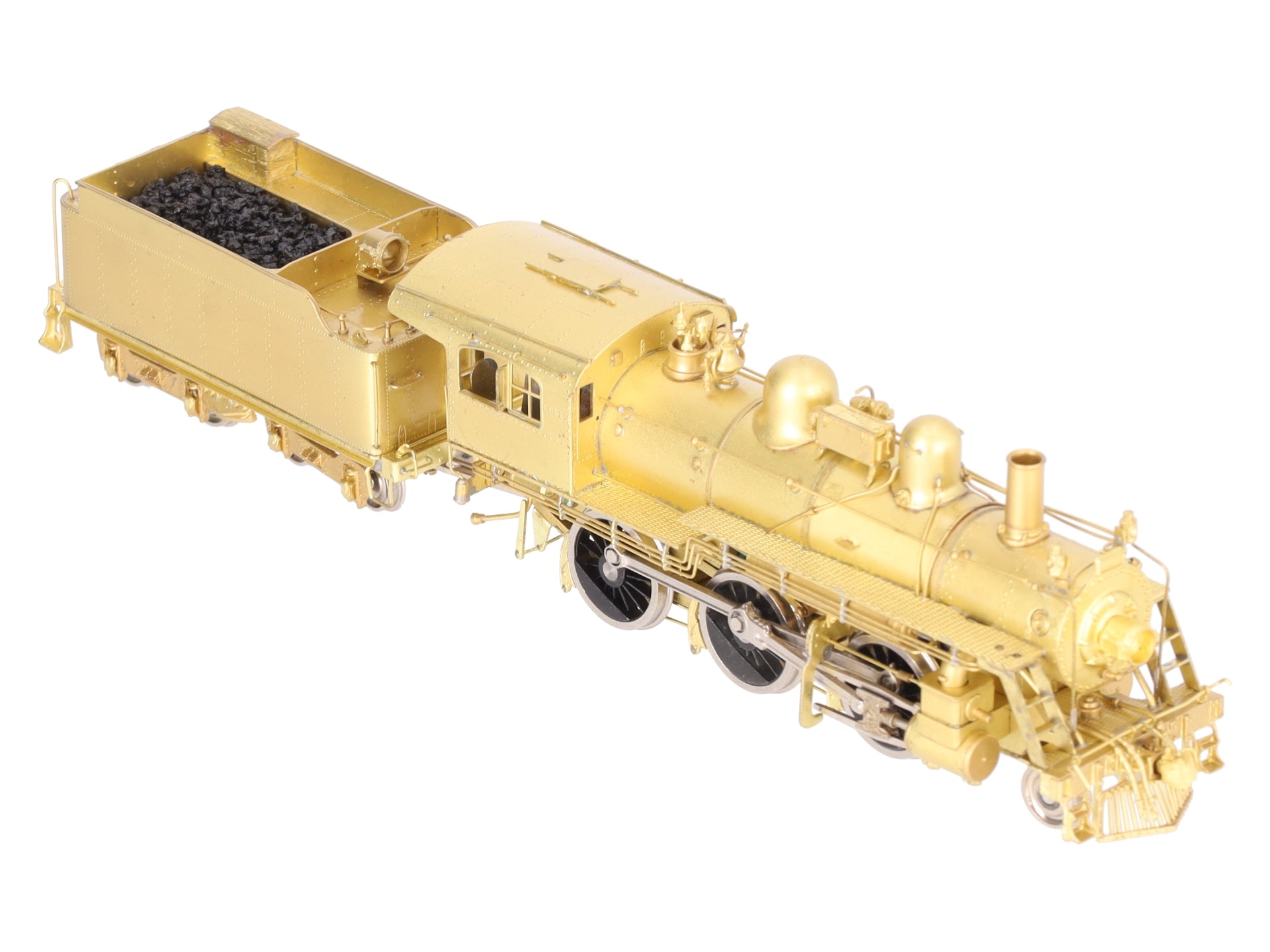 Pacific Fast Mail HO BRASS B&M B-15 2-6-0 Steam Locomotive & Tender -Unpainted EX/Box