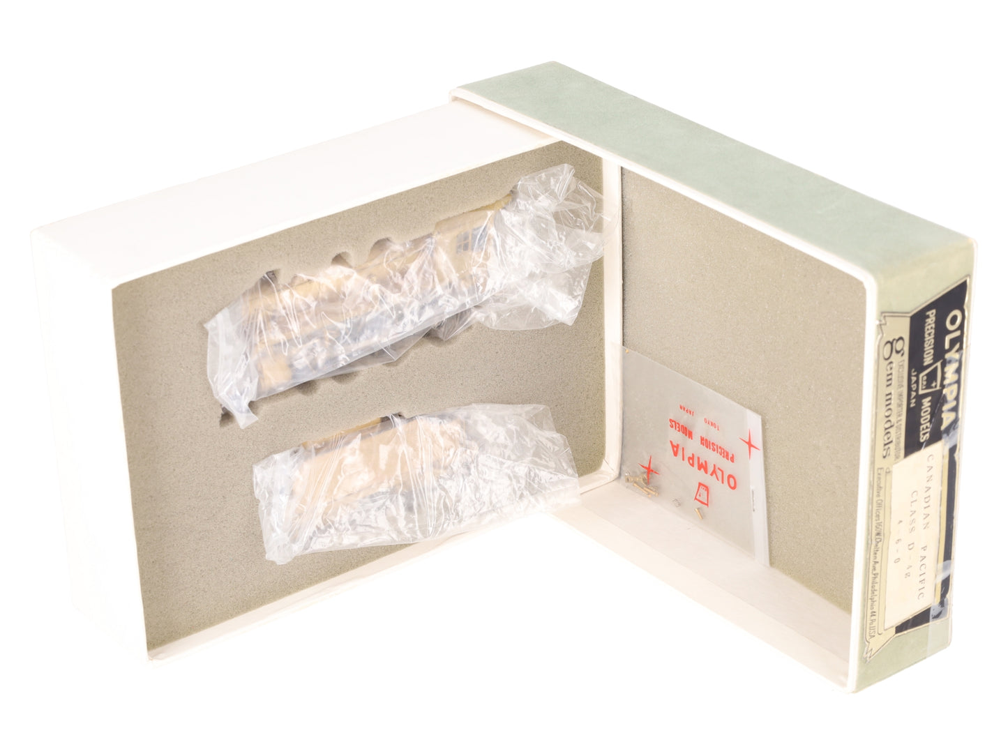 Olympia HO BRASS Canadian Pacific Class D-4g 4-6-0 Steam Locomotive - Unpainted EX/Box