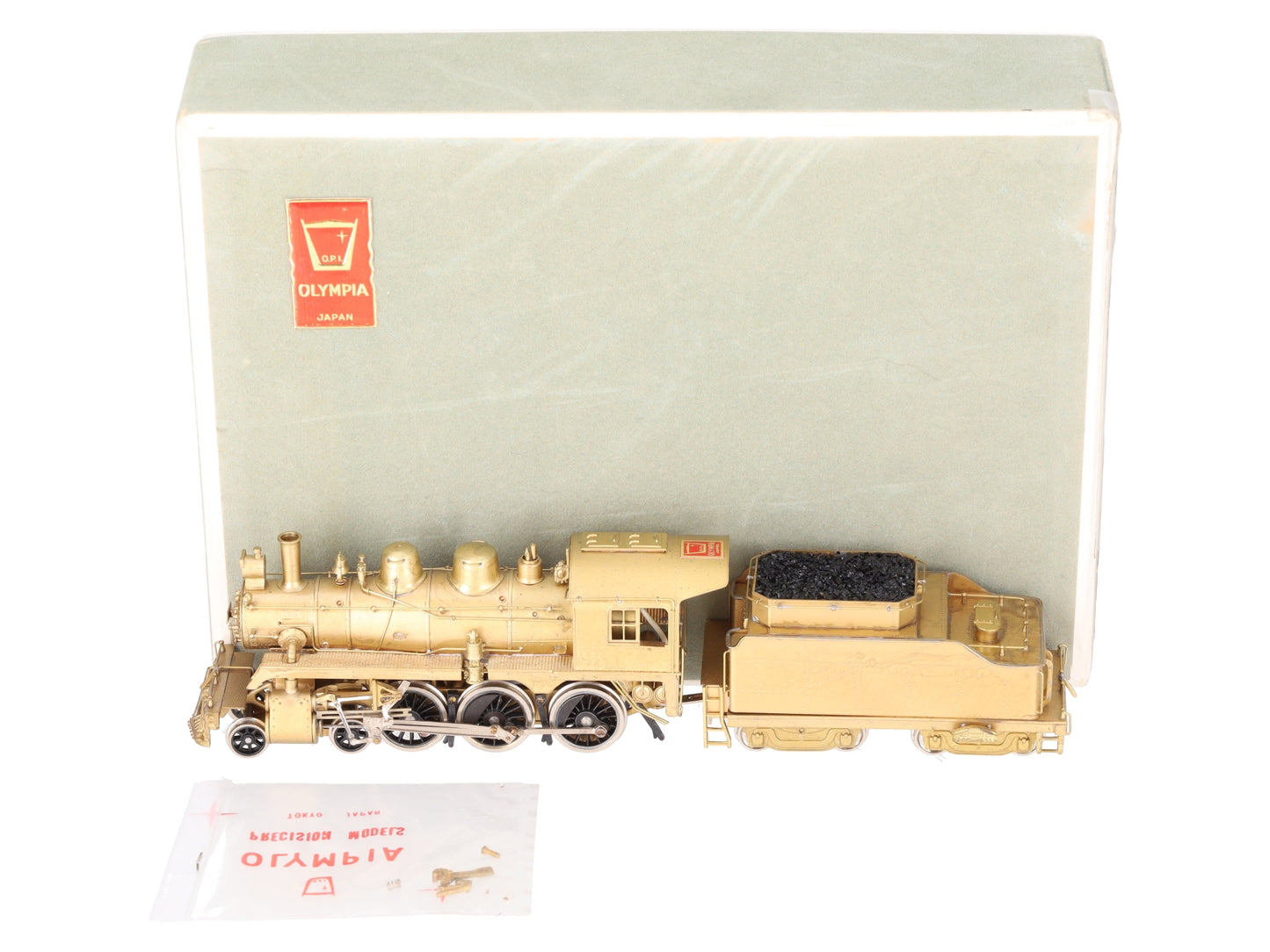 Olympia HO BRASS Canadian Pacific Class D-4g 4-6-0 Steam Locomotive - Unpainted EX/Box