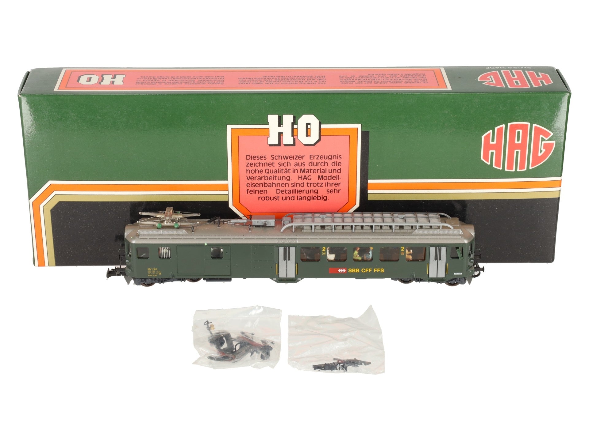 HAG 153 HO Scale BDe 4/4 SBB Swiss Electric Locomotive #1645 EX/Box