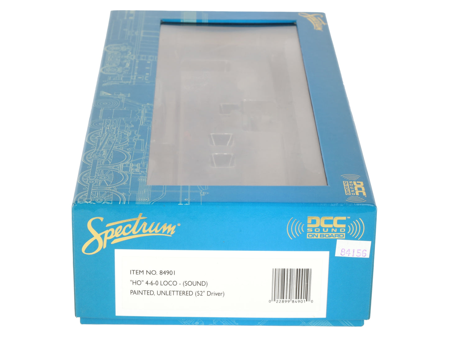 Bachmann 84901 HO Scale Undecorated 4-6-0 Steam Locomotive w/DCC Sound EX/Box