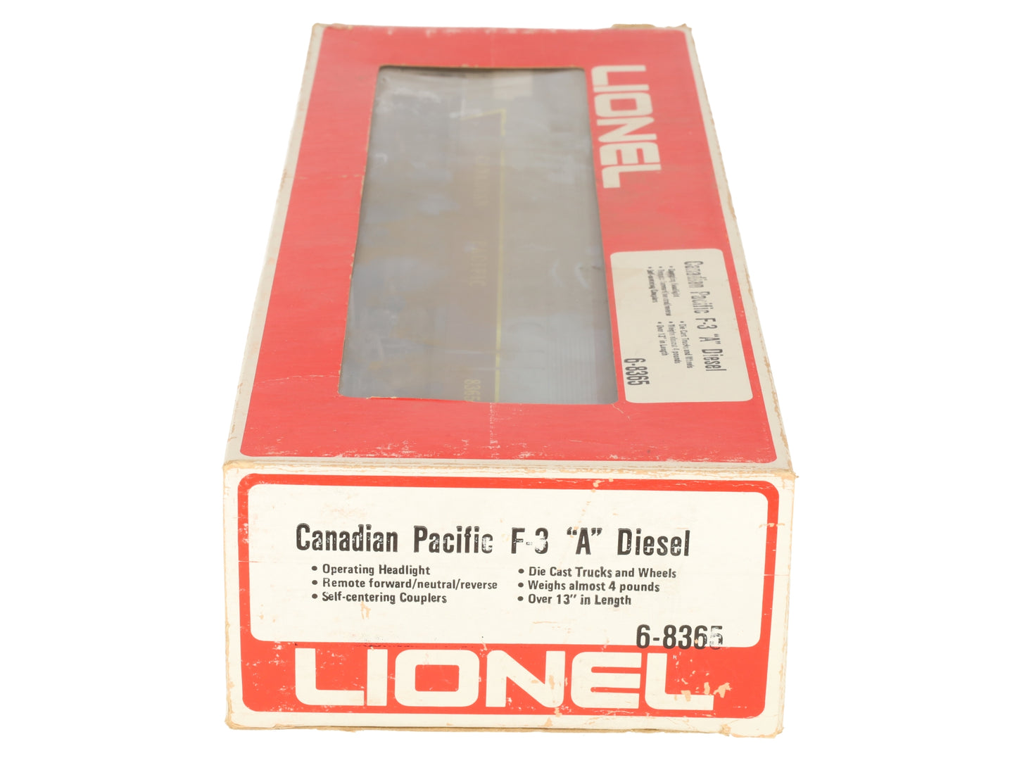 Lionel 6-8365 O Canadian Pacific F3 A Powered Diesel Locomotive VG/Box