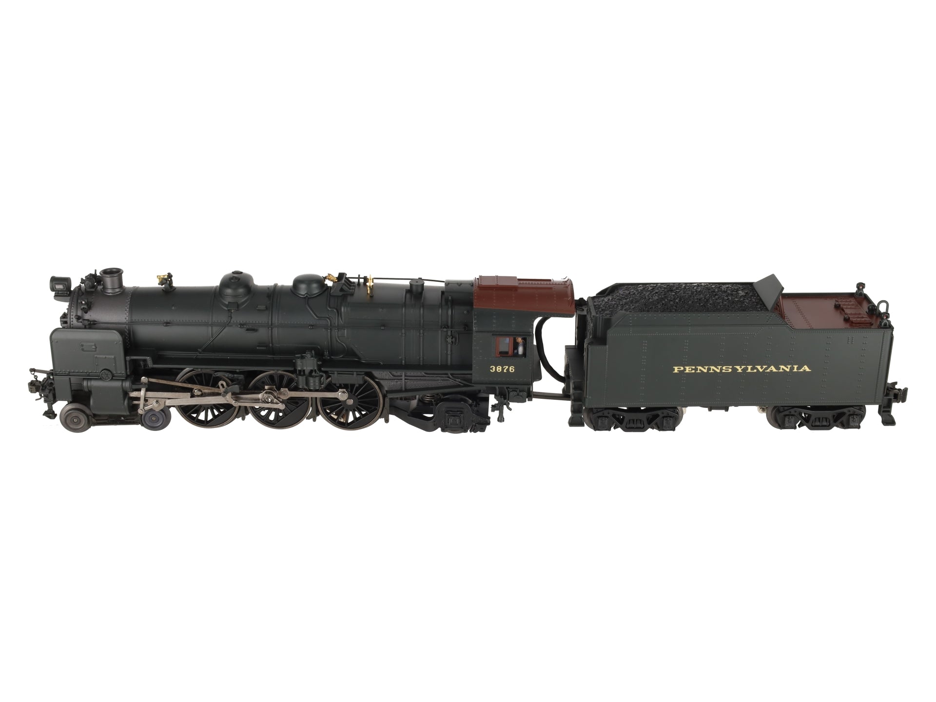 K-Line K3380-3876CC O Gauge PRR K4s Steam Locomotive & Tender #3876 w/TMCC EX/Box