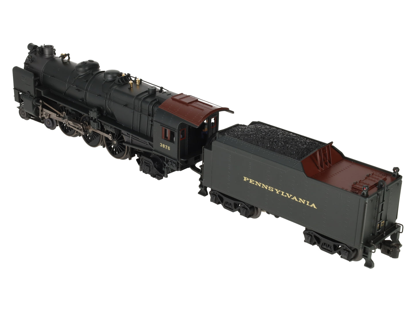 K-Line K3380-3876CC O Gauge PRR K4s Steam Locomotive & Tender #3876 w/TMCC EX/Box