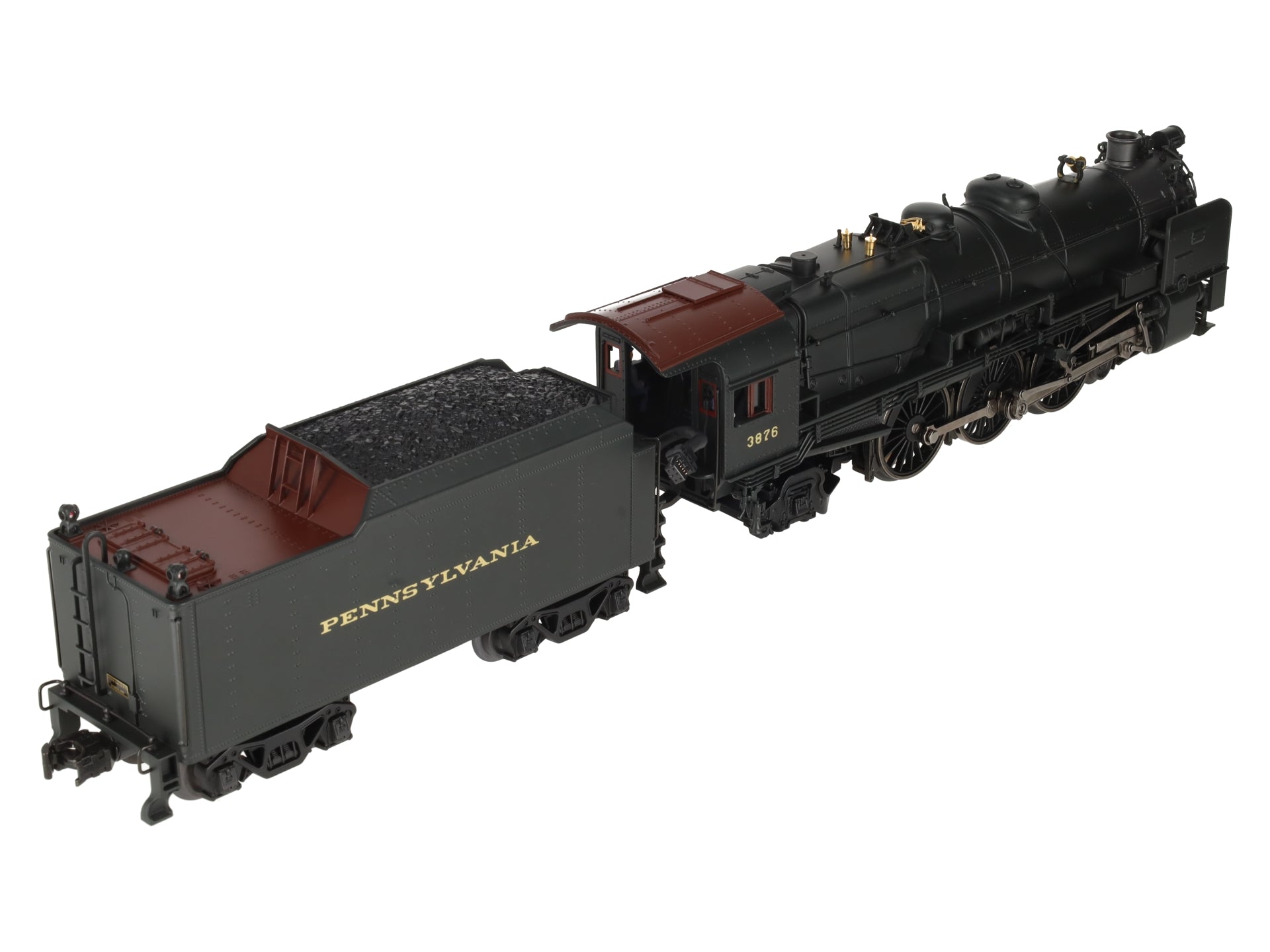 K-Line K3380-3876CC O Gauge PRR K4s Steam Locomotive & Tender #3876 w/TMCC EX/Box