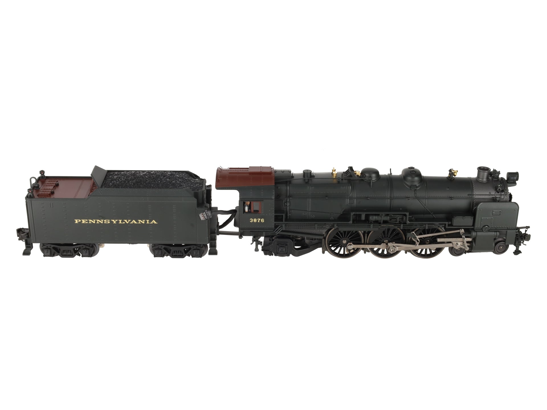 K-Line K3380-3876CC O Gauge PRR K4s Steam Locomotive & Tender #3876 w/TMCC EX/Box