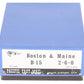 Pacific Fast Mail HO BRASS B&M B-15 2-6-0 Steam Locomotive & Tender -Unpainted EX/Box