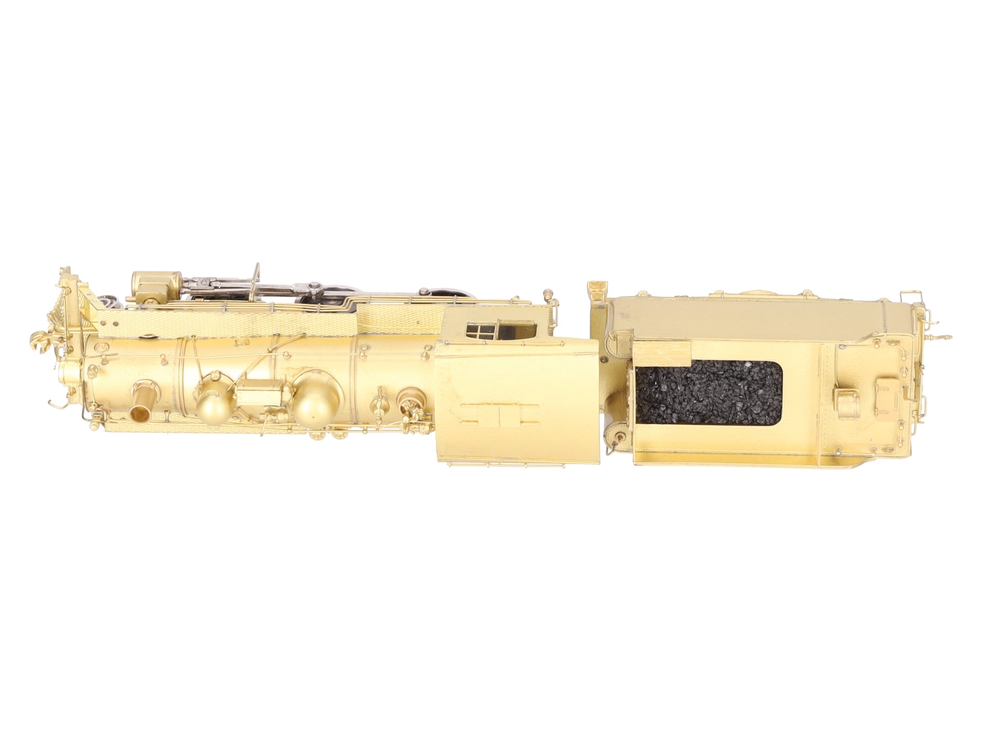 Pacific Fast Mail HO BRASS B&M B-15 2-6-0 Steam Locomotive & Tender -Unpainted EX/Box