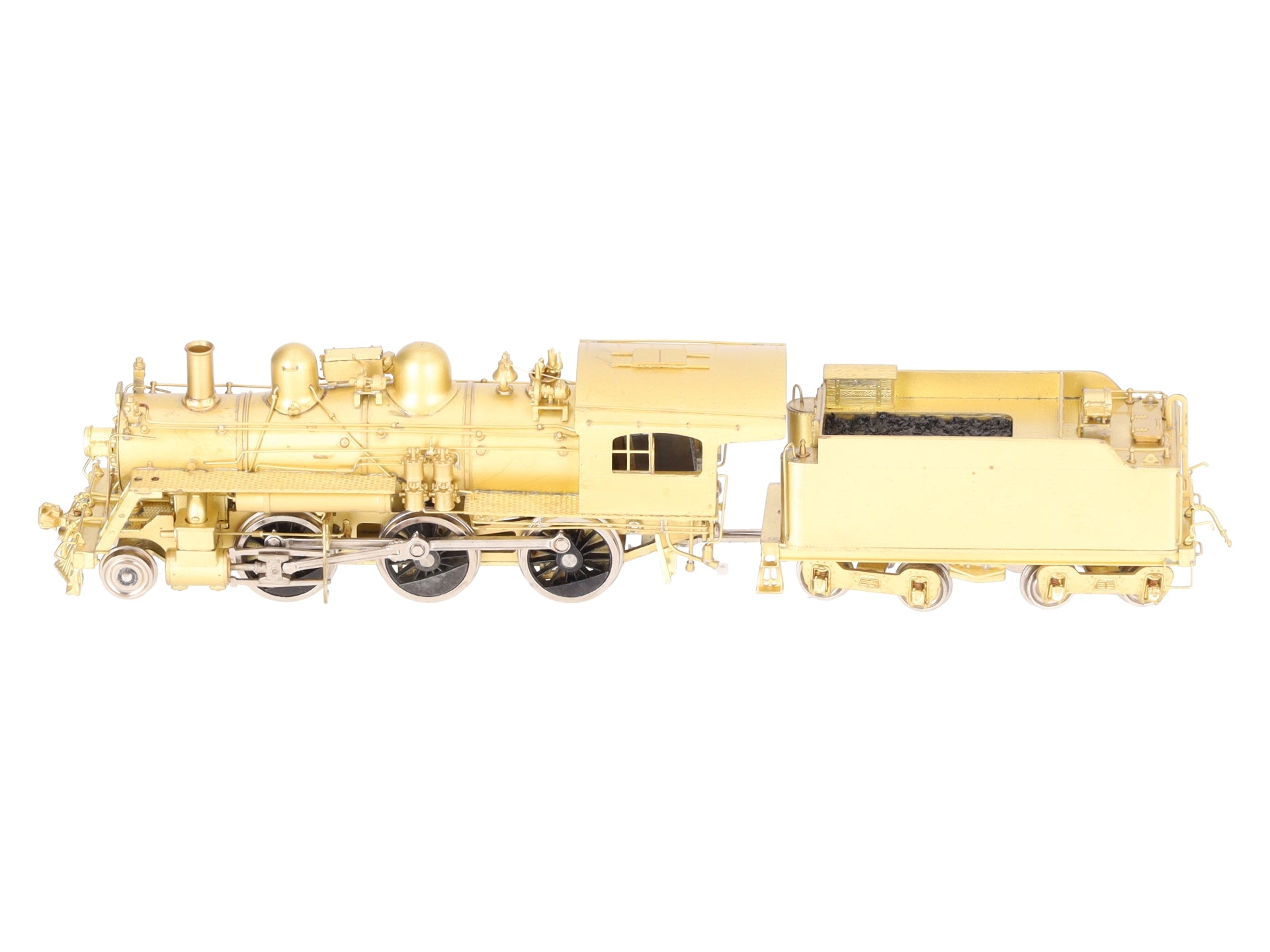 Pacific Fast Mail HO BRASS B&M B-15 2-6-0 Steam Locomotive & Tender -Unpainted EX/Box