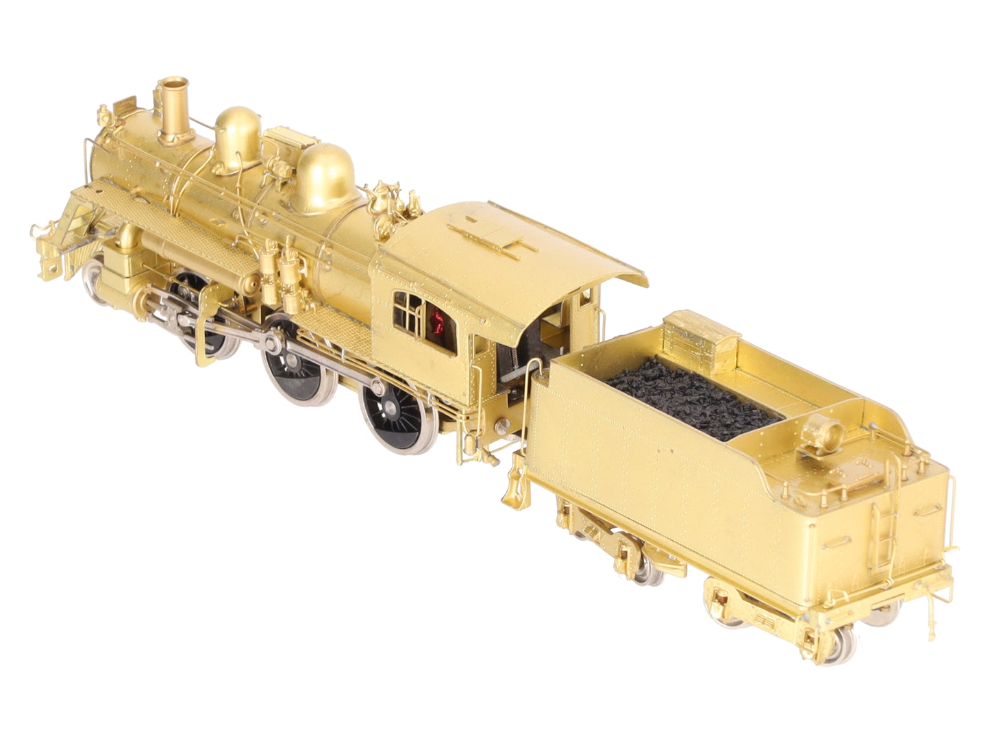 Pacific Fast Mail HO BRASS B&M B-15 2-6-0 Steam Locomotive & Tender -Unpainted EX/Box