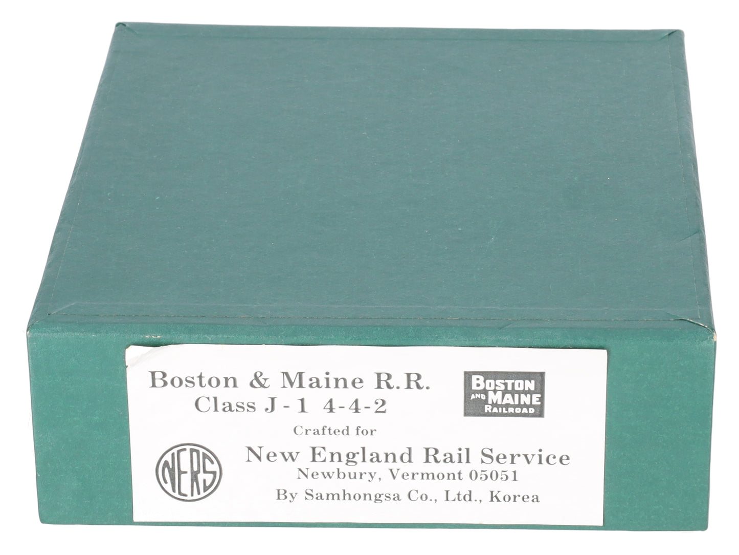 New England Rail Service HO BRASS Class J-1 4-4-2 Steam Loco & Tender- Unpainted EX/Box