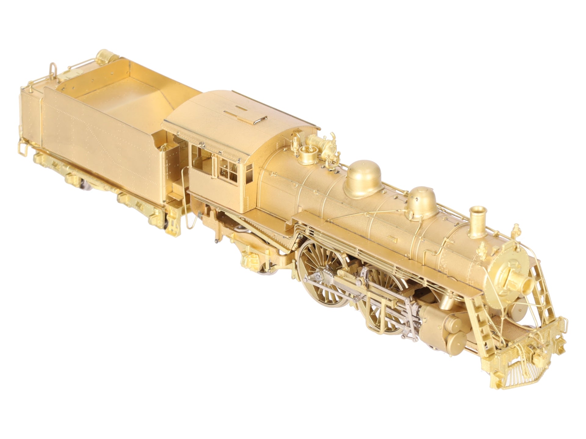 New England Rail Service HO BRASS Class J-1 4-4-2 Steam Loco & Tender- Unpainted EX/Box