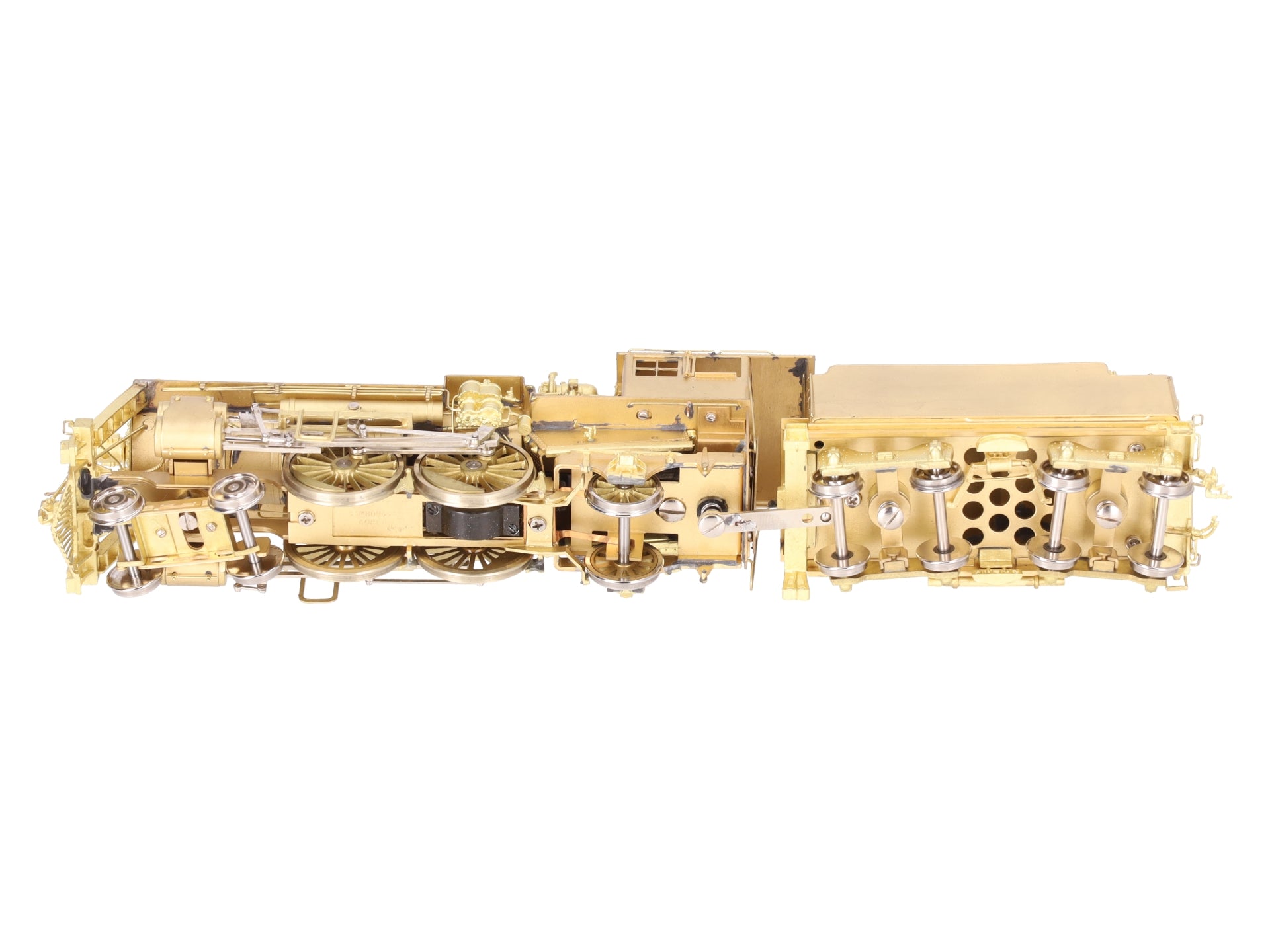 New England Rail Service HO BRASS Class J-1 4-4-2 Steam Loco & Tender- Unpainted EX/Box