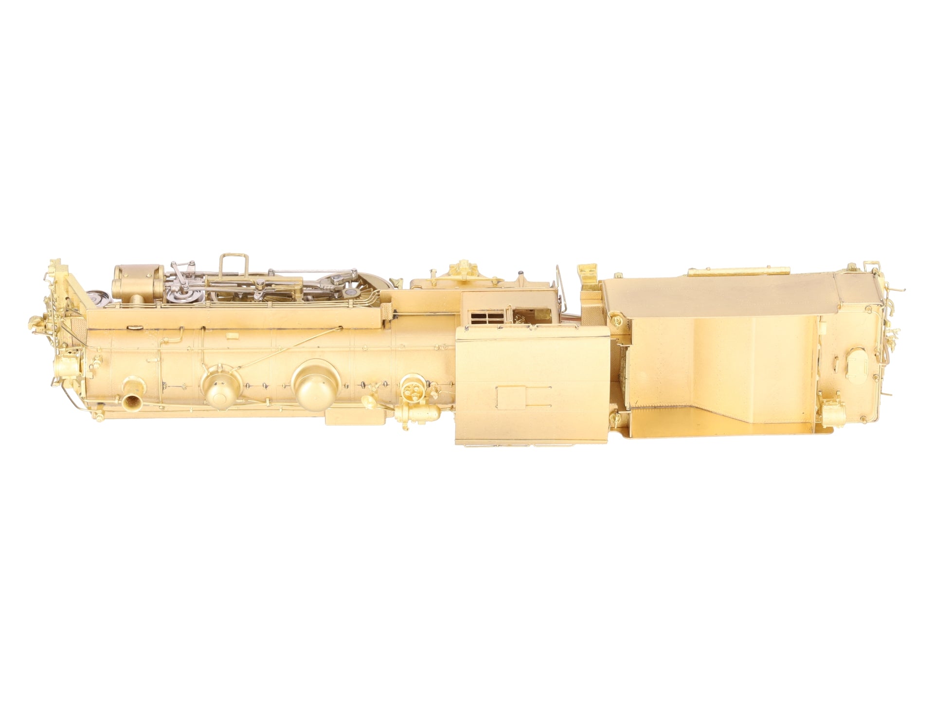 New England Rail Service HO BRASS Class J-1 4-4-2 Steam Loco & Tender- Unpainted EX/Box