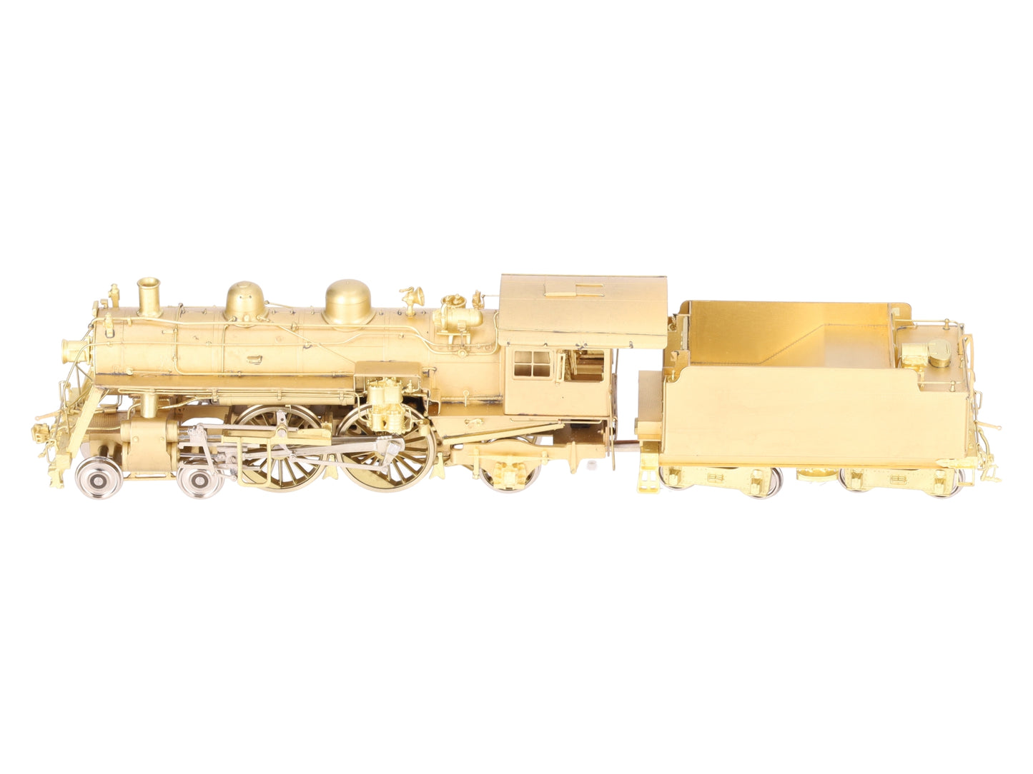 New England Rail Service HO BRASS Class J-1 4-4-2 Steam Loco & Tender- Unpainted EX/Box