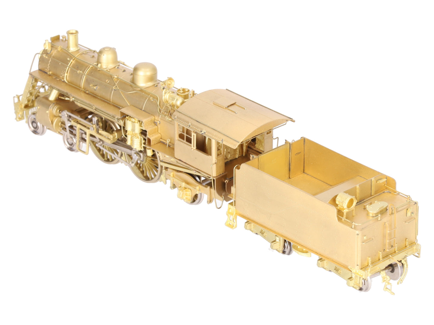 New England Rail Service HO BRASS Class J-1 4-4-2 Steam Loco & Tender- Unpainted EX/Box