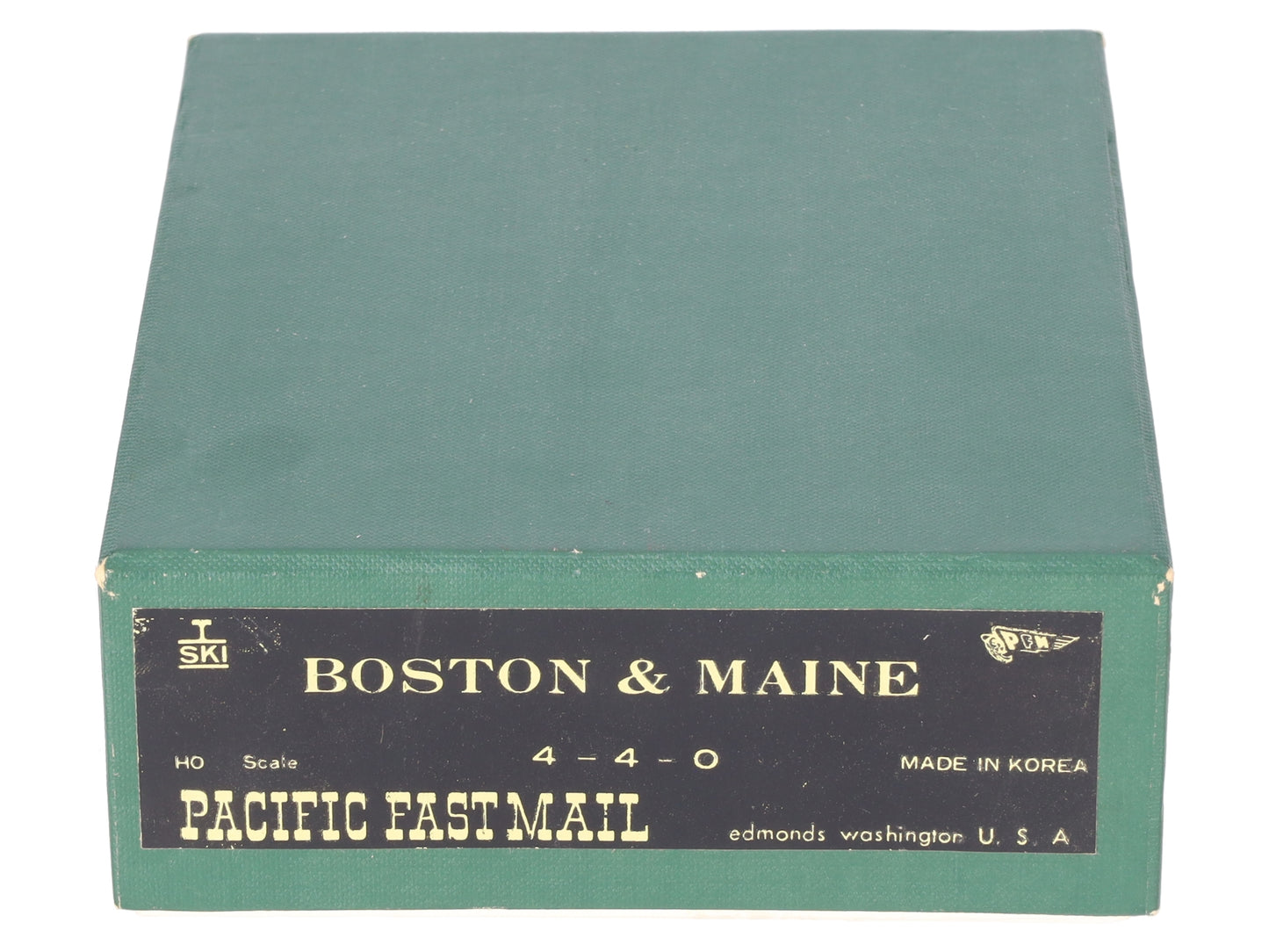 Pacific Fast Mail HO BRASS B&M 4-4-0 A-41F Steam Locomotive & Tender- Unpainted EX/Box