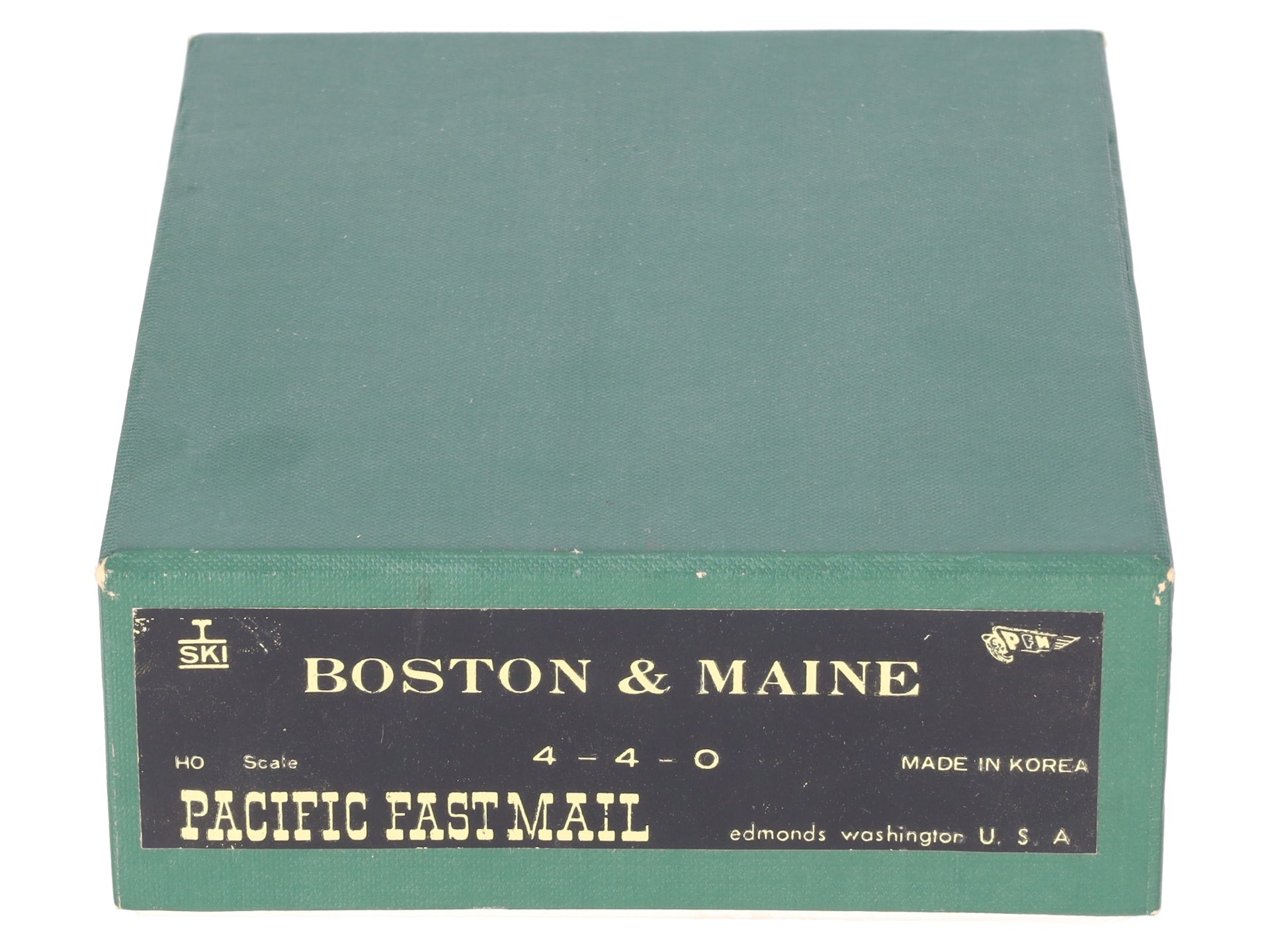 Pacific Fast Mail HO BRASS B&M 4-4-0 A-41F Steam Locomotive & Tender- Unpainted EX/Box