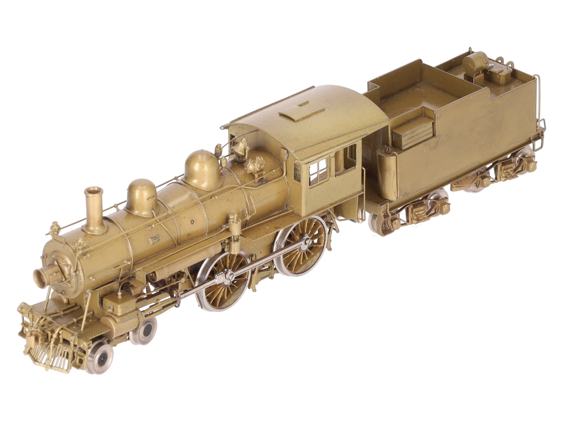 Pacific Fast Mail HO BRASS B&M 4-4-0 A-41F Steam Locomotive & Tender- Unpainted EX/Box