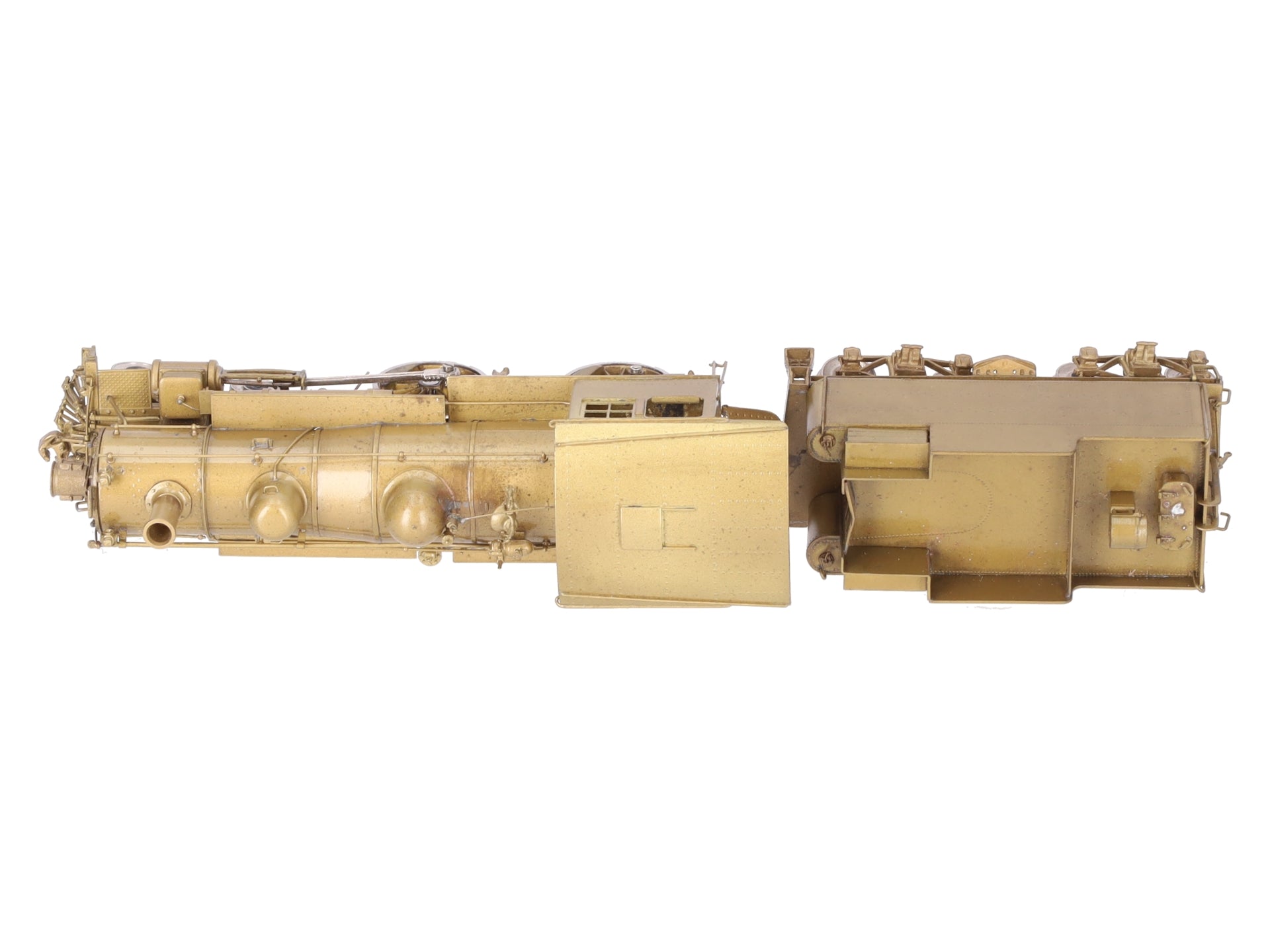 Pacific Fast Mail HO BRASS B&M 4-4-0 A-41F Steam Locomotive & Tender- Unpainted EX/Box