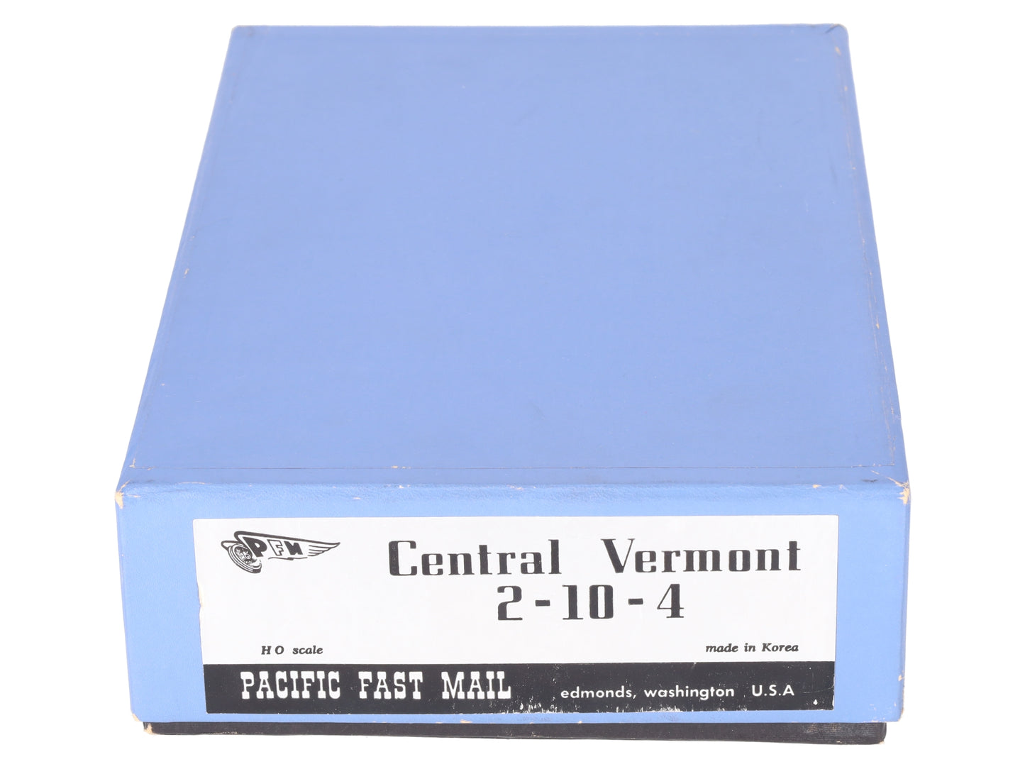 Pacific Fast Mail HO BRASS Central Vermont 2-10-4 Steam Loco/Tender - unpainted EX/Box