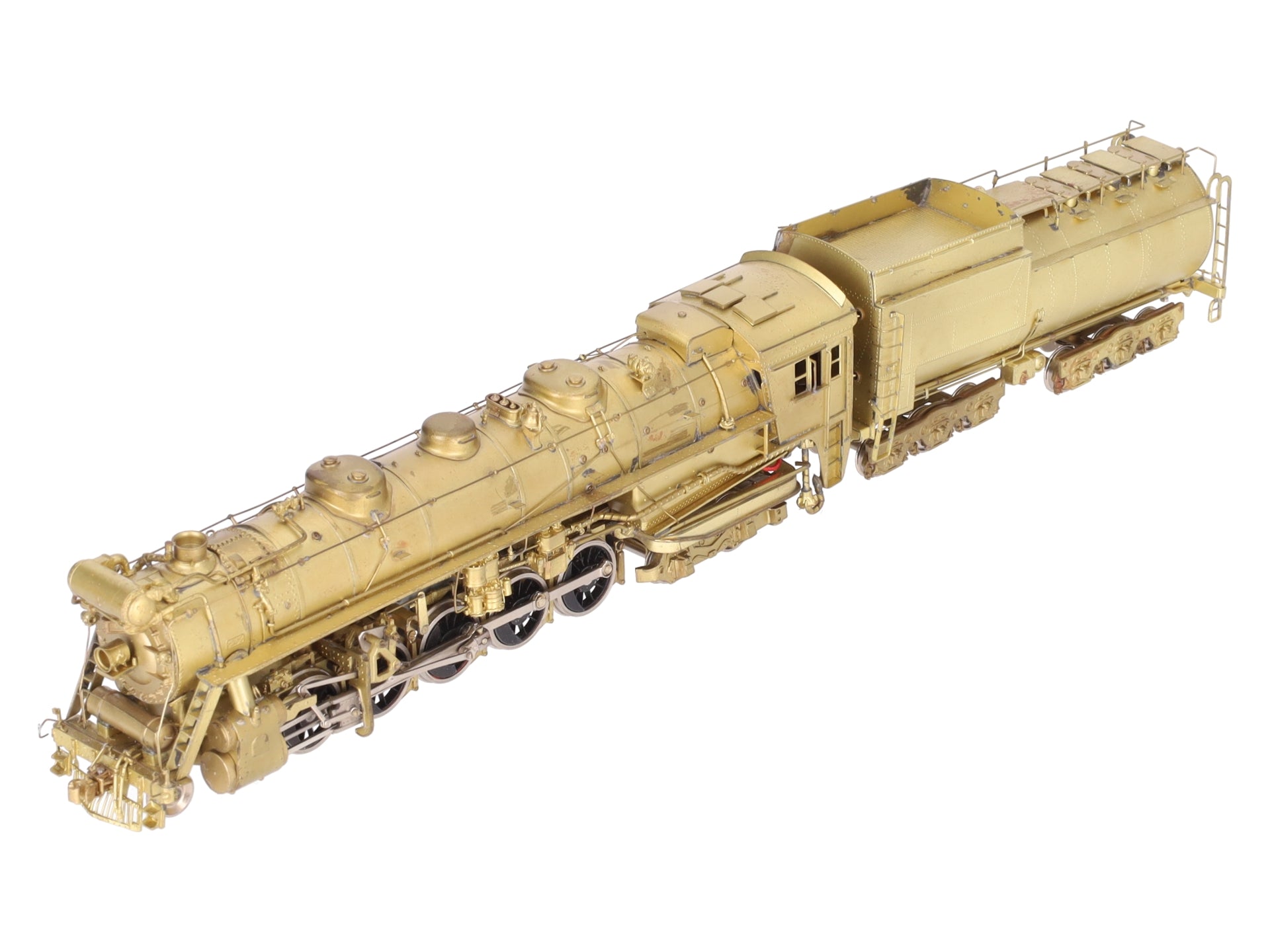 Pacific Fast Mail HO BRASS Central Vermont 2-10-4 Steam Loco/Tender - unpainted EX/Box