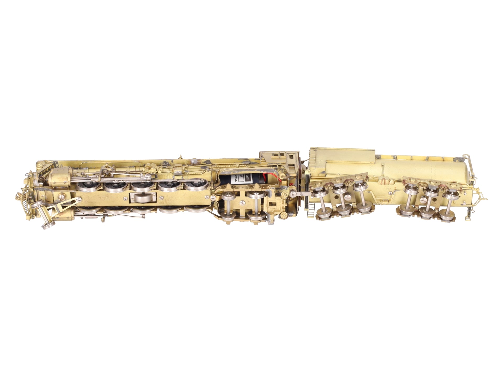 Pacific Fast Mail HO BRASS Central Vermont 2-10-4 Steam Loco/Tender - unpainted EX/Box