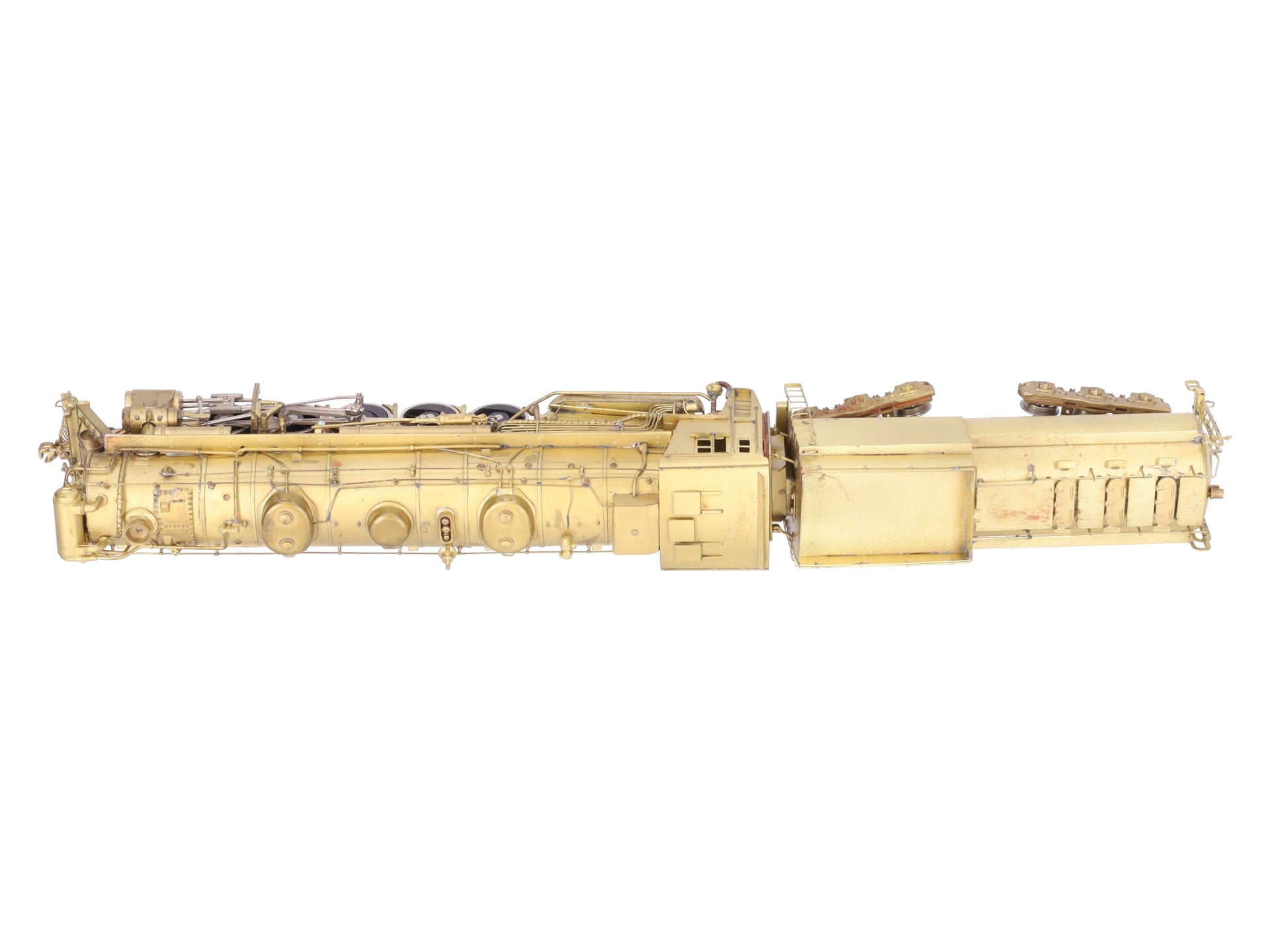 Pacific Fast Mail HO BRASS Central Vermont 2-10-4 Steam Loco/Tender - unpainted EX/Box