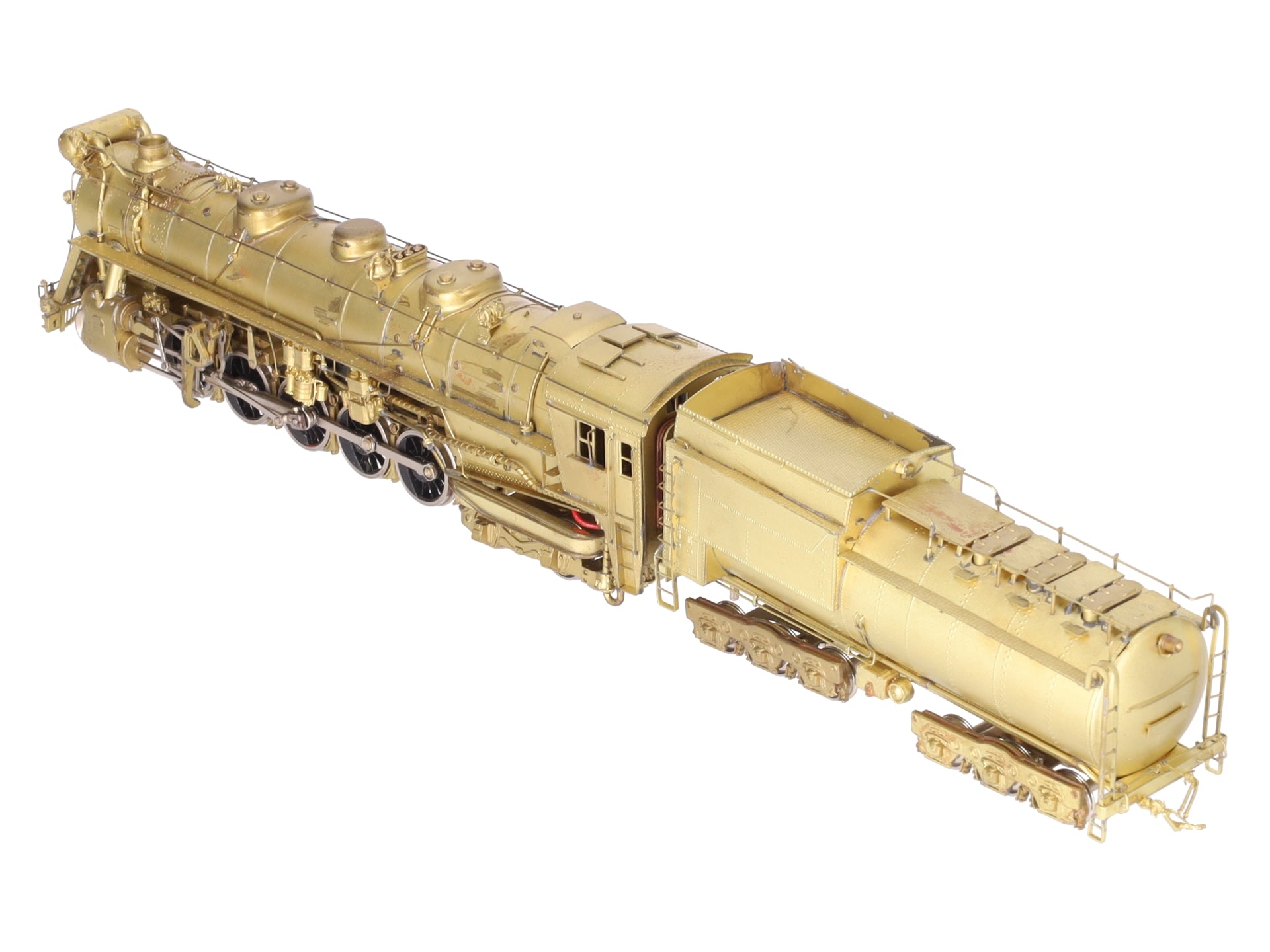 Pacific Fast Mail HO BRASS Central Vermont 2-10-4 Steam Loco/Tender - unpainted EX/Box