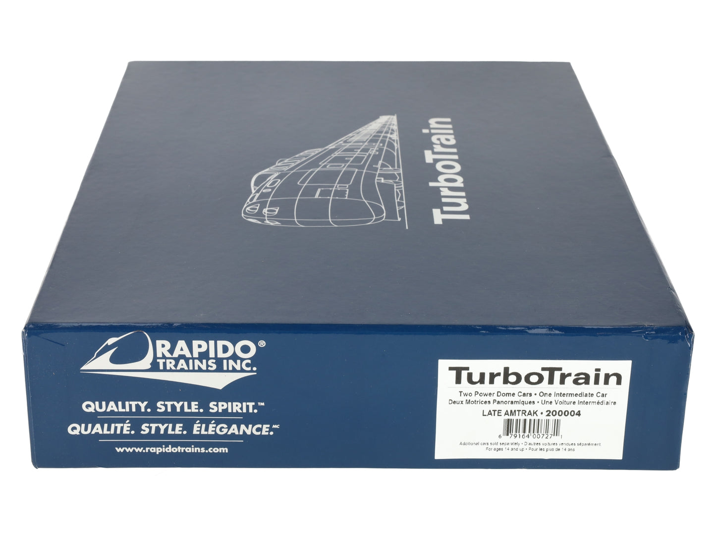 Rapido Trains 200004 Amtrak TurboTrain Late HO Gauge Diesel Passenger Train Set EX/Box